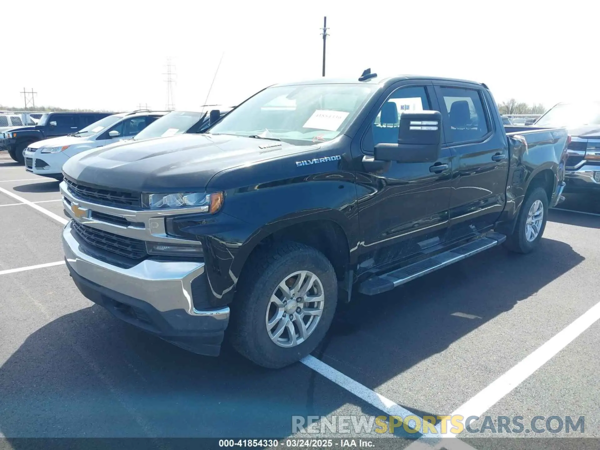 2 Photograph of a damaged car 3GCUYDET1MG100713 CHEVROLET SILVERADO 1500 2021