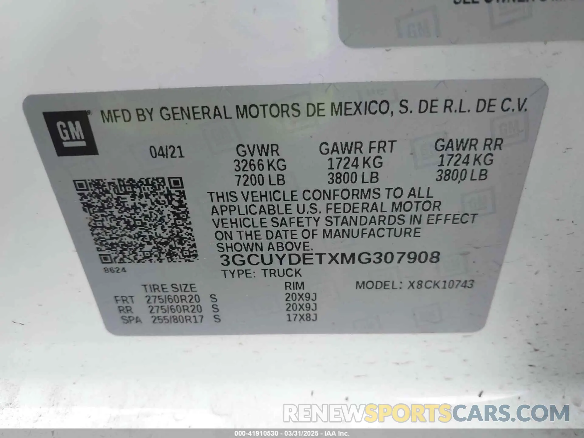 9 Photograph of a damaged car 3GCUYDETXMG307908 CHEVROLET SILVERADO 1500 2021