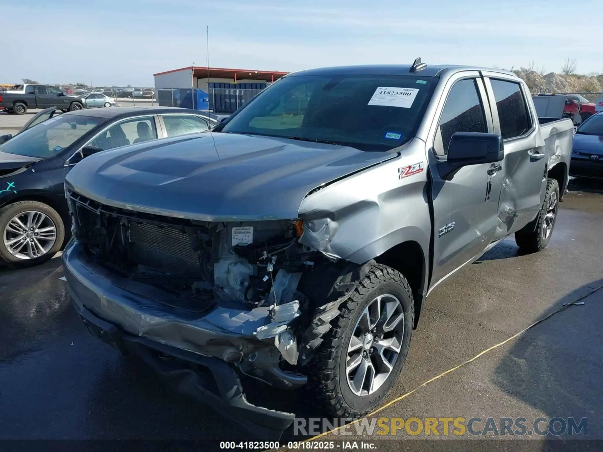 2 Photograph of a damaged car 3GCUYEED1MG310291 CHEVROLET SILVERADO 1500 2021