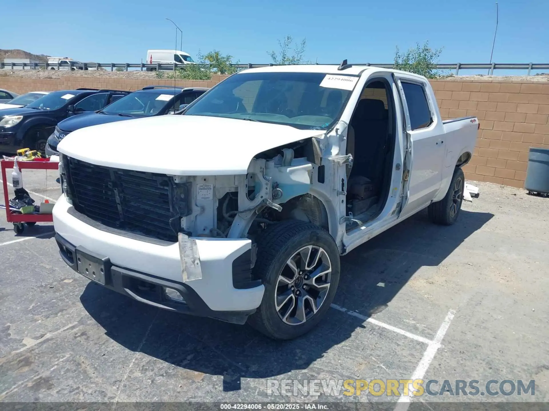 2 Photograph of a damaged car 3GCUYEED2MG182658 CHEVROLET SILVERADO 1500 2021