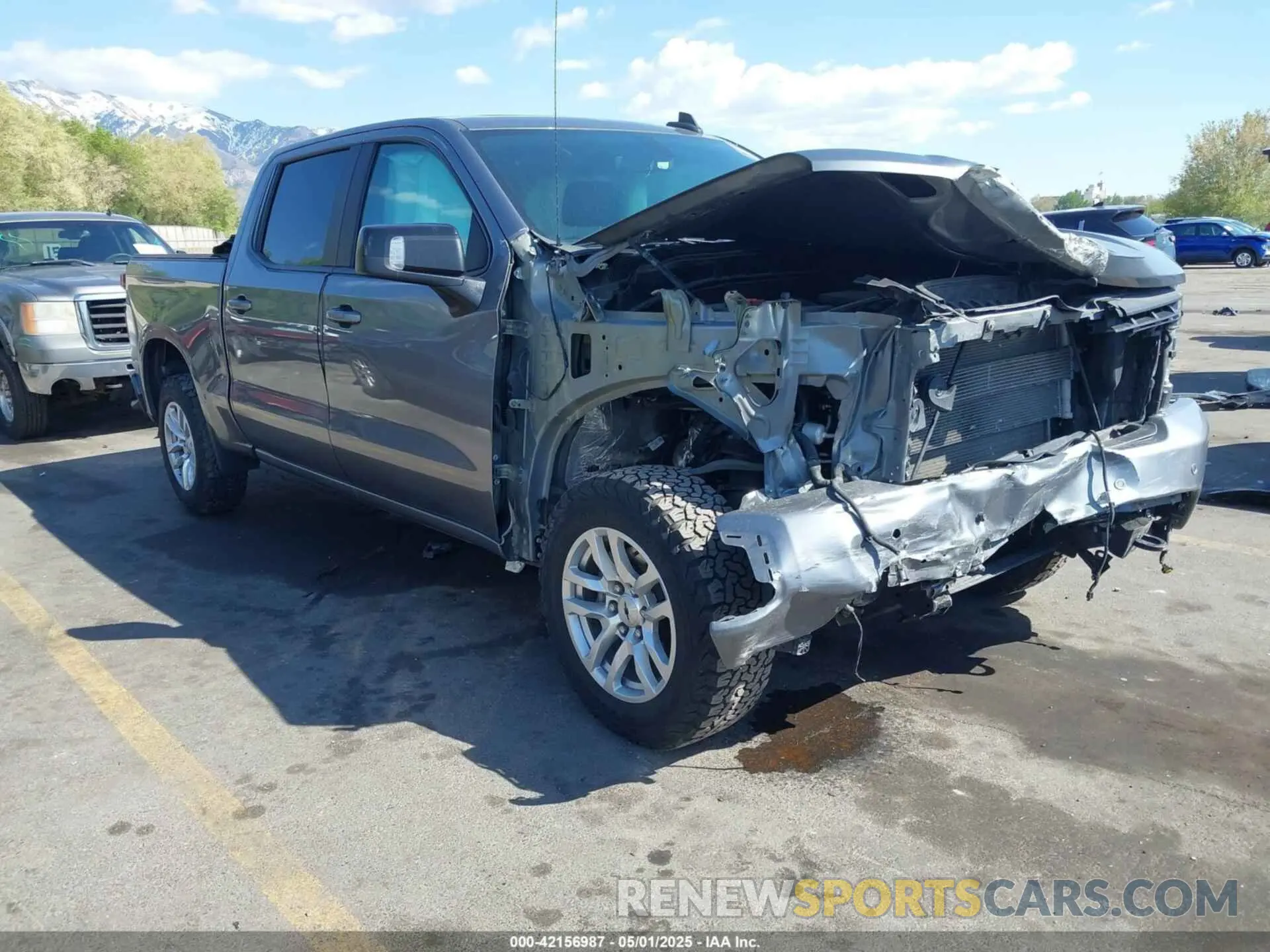 1 Photograph of a damaged car 3GCUYEED2MG204500 CHEVROLET SILVERADO 1500 2021