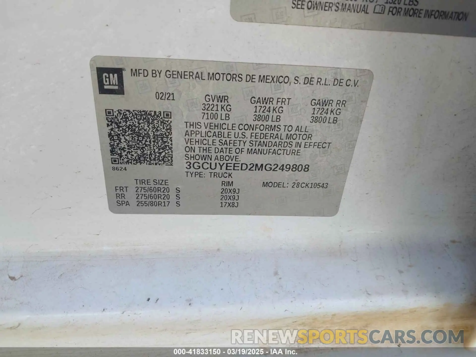 9 Photograph of a damaged car 3GCUYEED2MG249808 CHEVROLET SILVERADO 1500 2021
