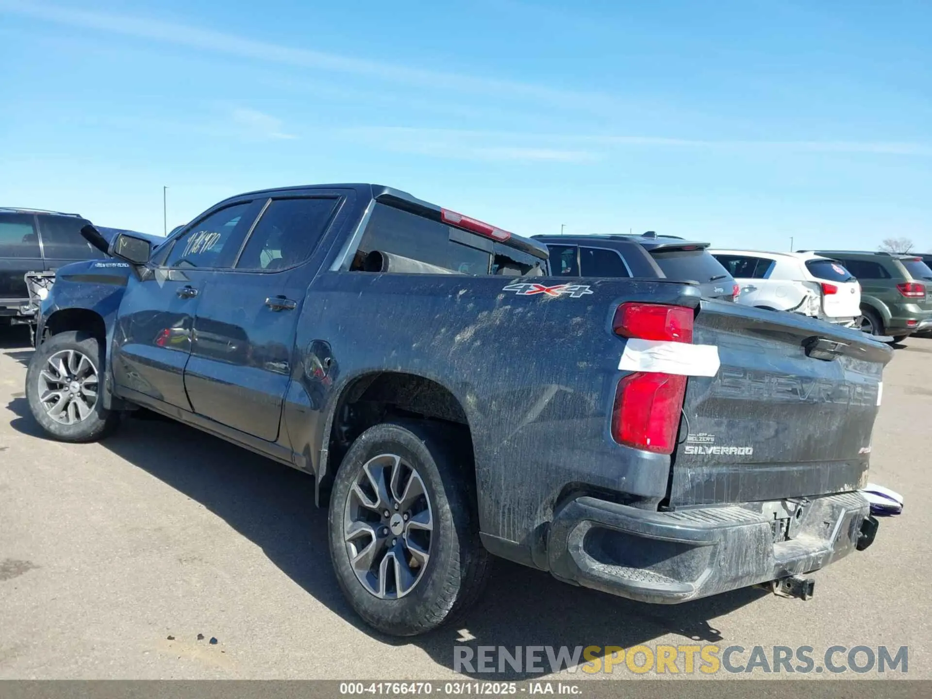 3 Photograph of a damaged car 3GCUYEED3MG159258 CHEVROLET SILVERADO 1500 2021
