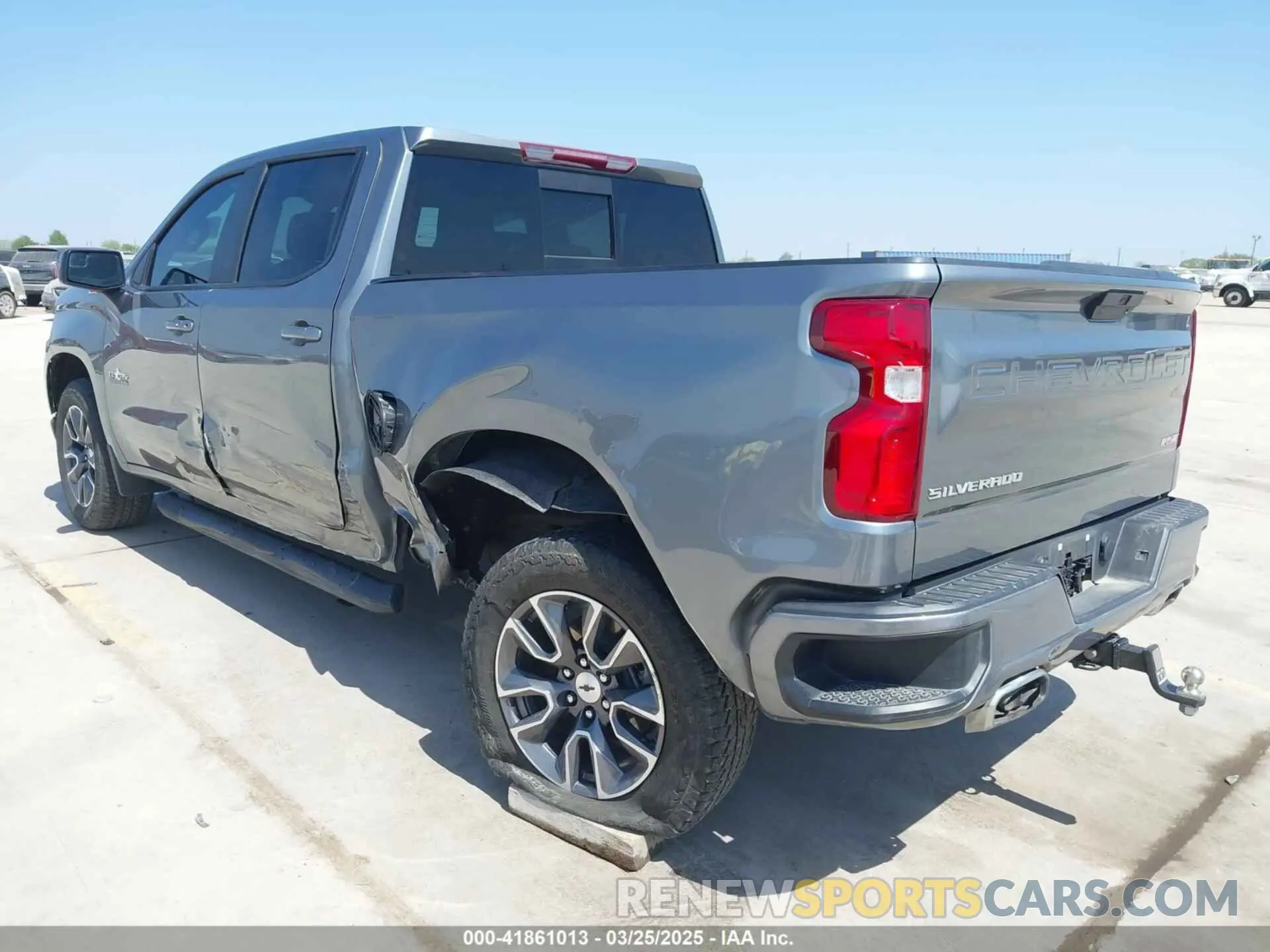 3 Photograph of a damaged car 3GCUYEED4MG350199 CHEVROLET SILVERADO 1500 2021