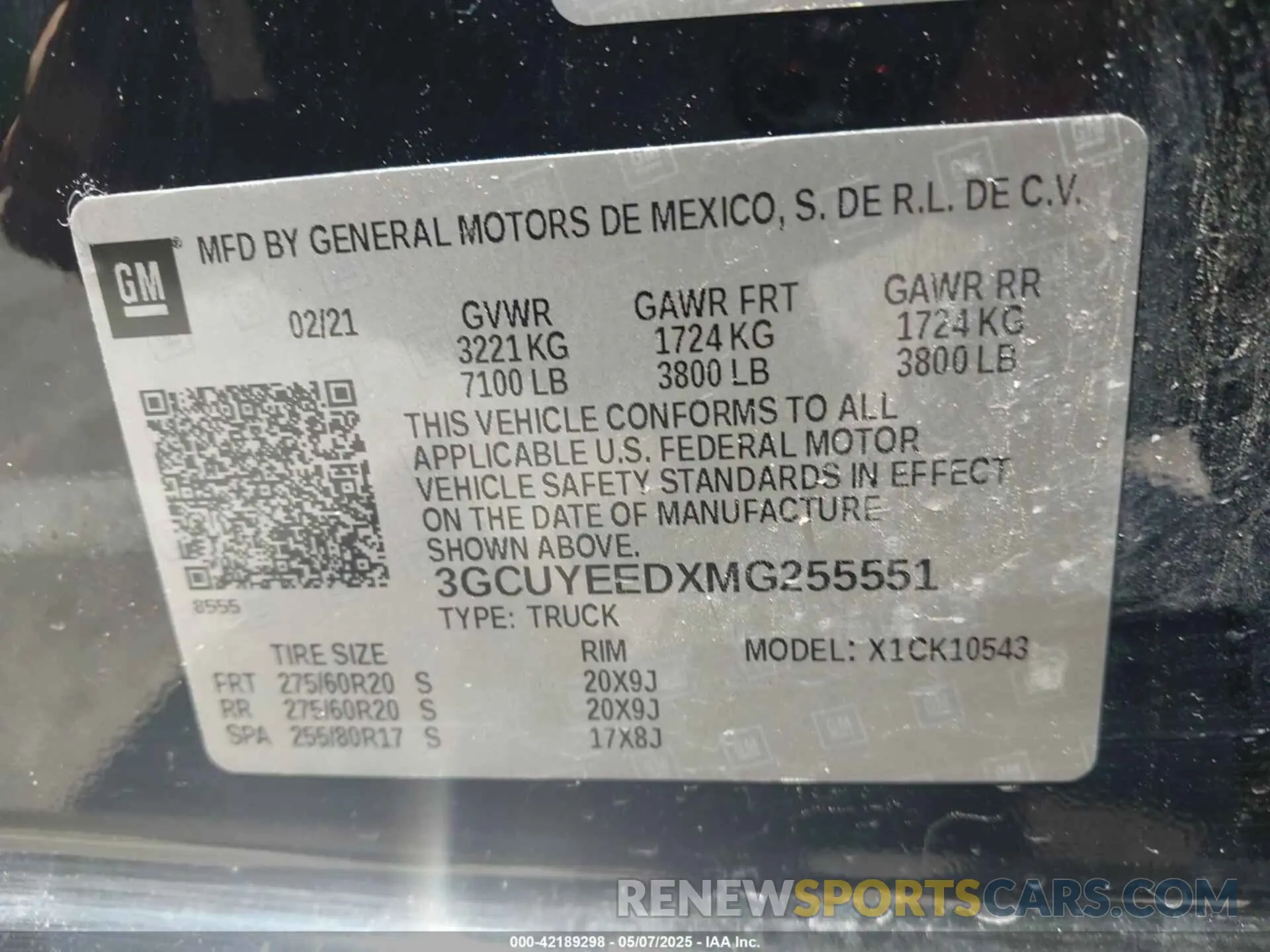 9 Photograph of a damaged car 3GCUYEEDXMG255551 CHEVROLET SILVERADO 1500 2021