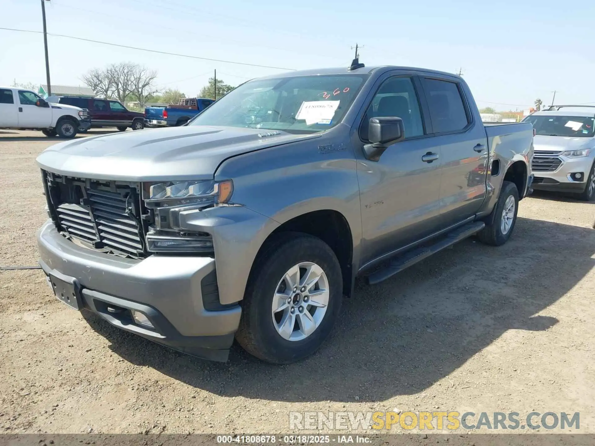 2 Photograph of a damaged car 3GCUYEET4MG387356 CHEVROLET SILVERADO 1500 2021