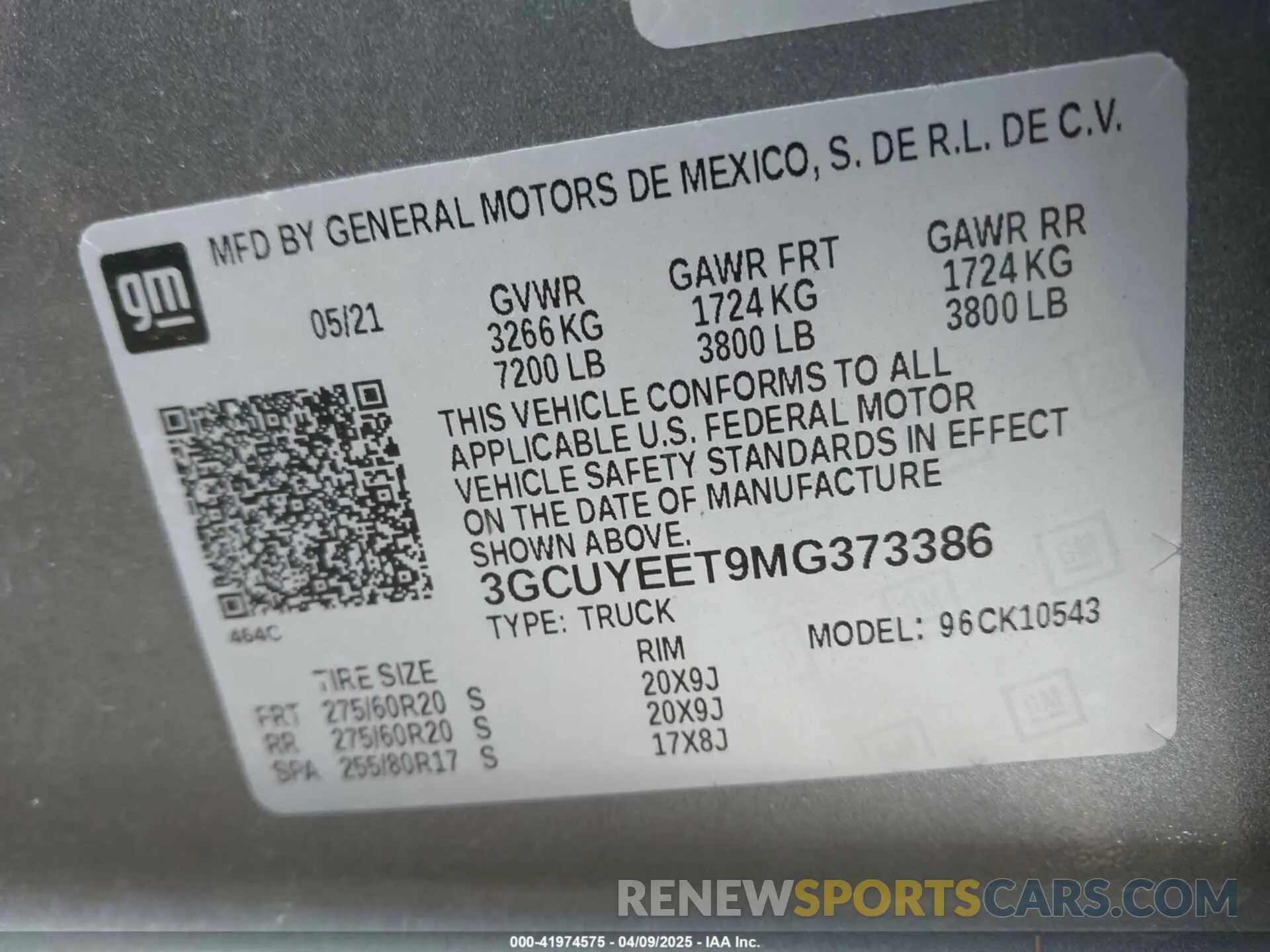 9 Photograph of a damaged car 3GCUYEET9MG373386 CHEVROLET SILVERADO 1500 2021