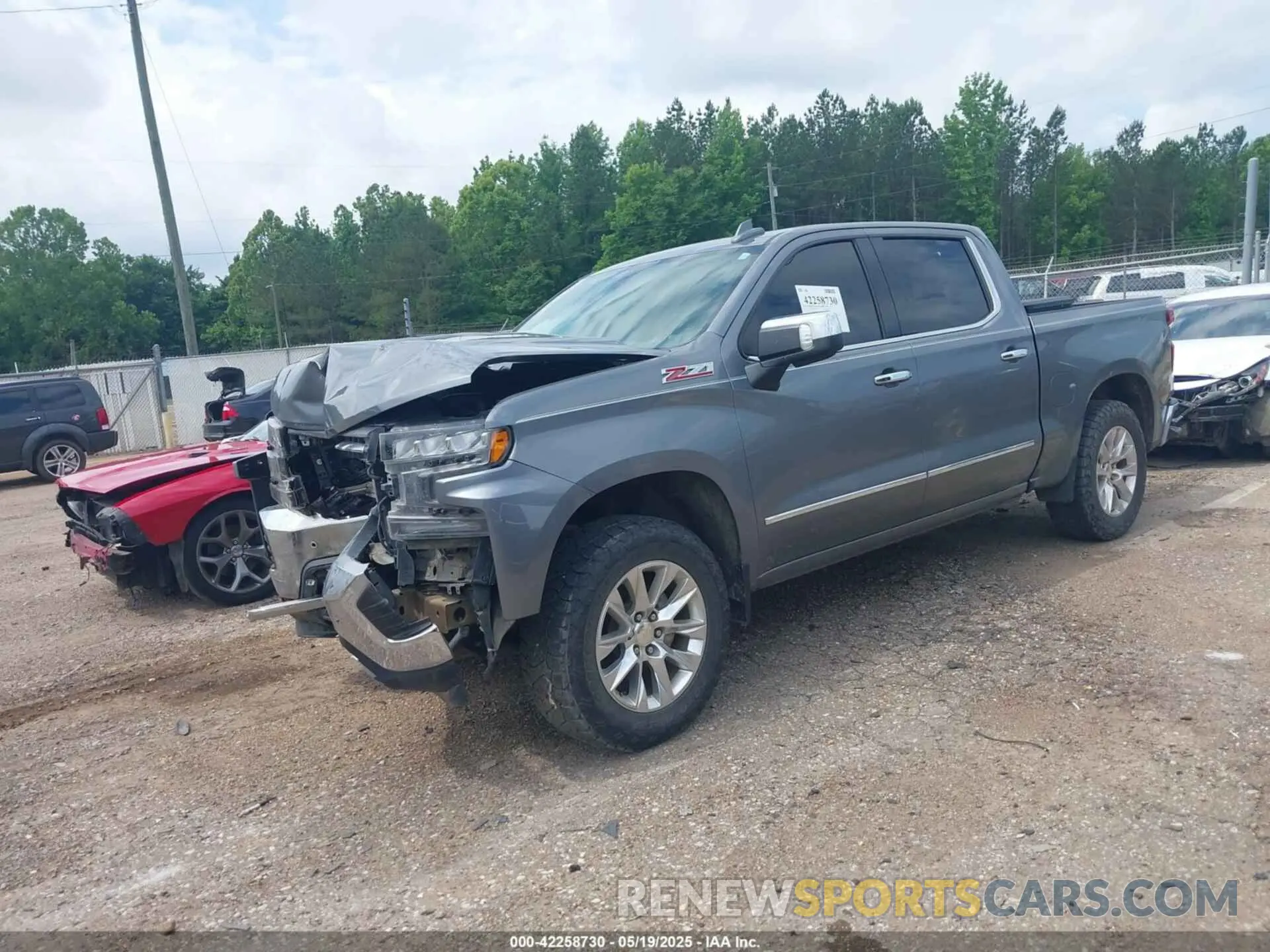 2 Photograph of a damaged car 3GCUYGED2MG120222 CHEVROLET SILVERADO 1500 2021