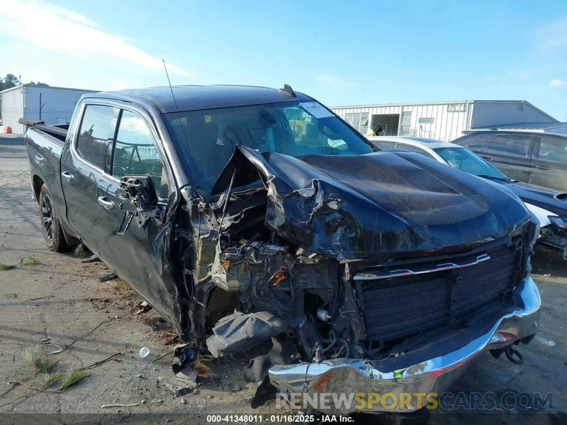 1 Photograph of a damaged car 3GCUYGED7MG223894 CHEVROLET SILVERADO 1500 2021