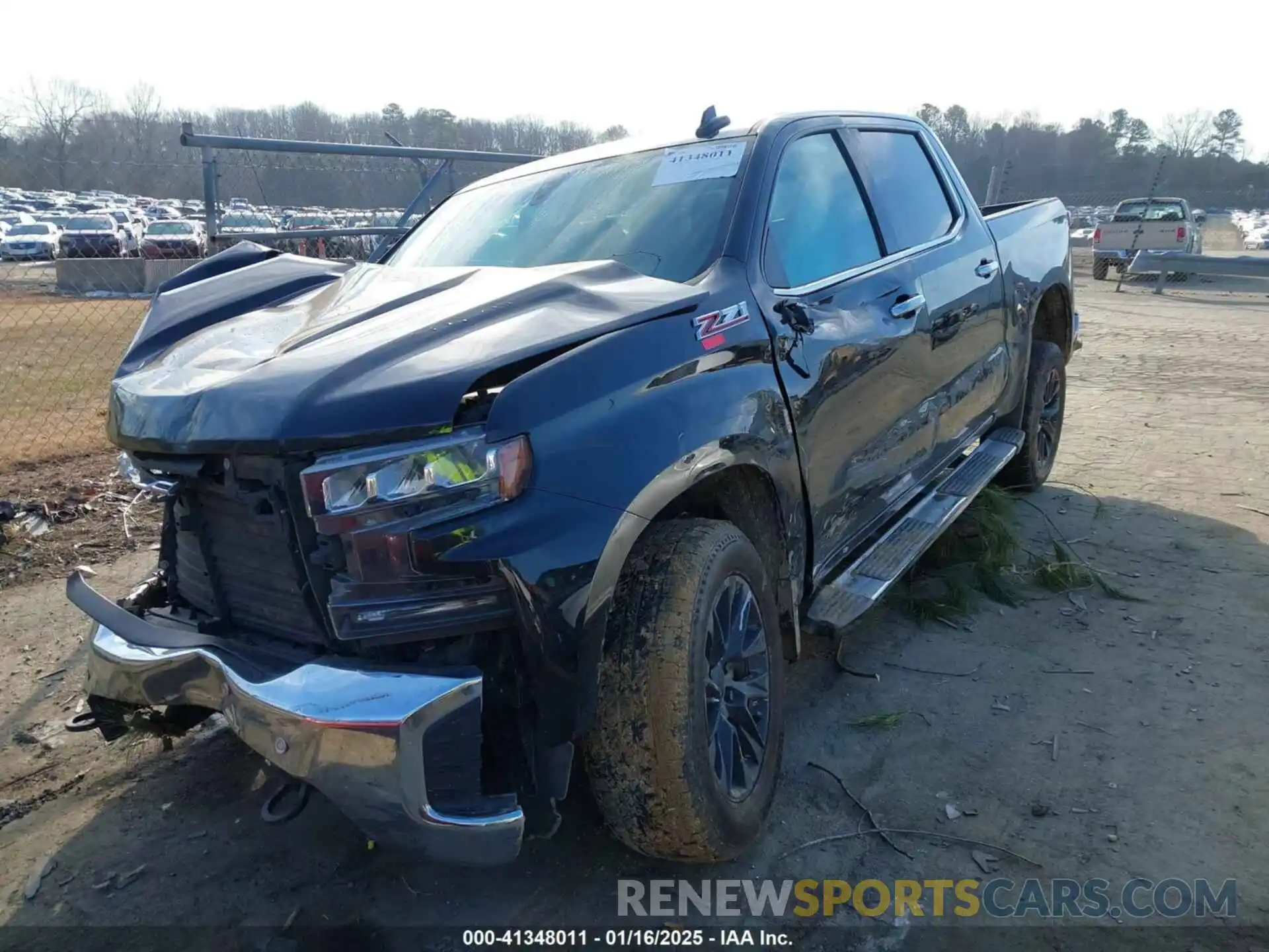 2 Photograph of a damaged car 3GCUYGED7MG223894 CHEVROLET SILVERADO 1500 2021