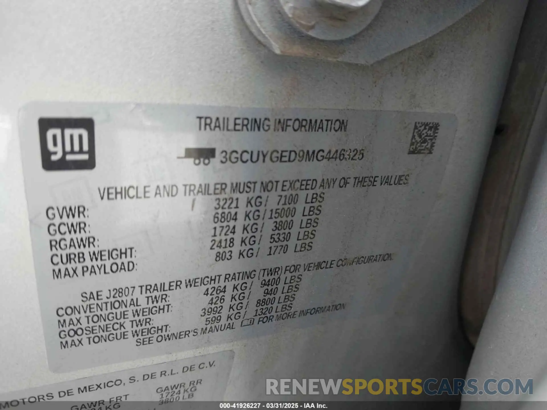 9 Photograph of a damaged car 3GCUYGED9MG446325 CHEVROLET SILVERADO 1500 2021