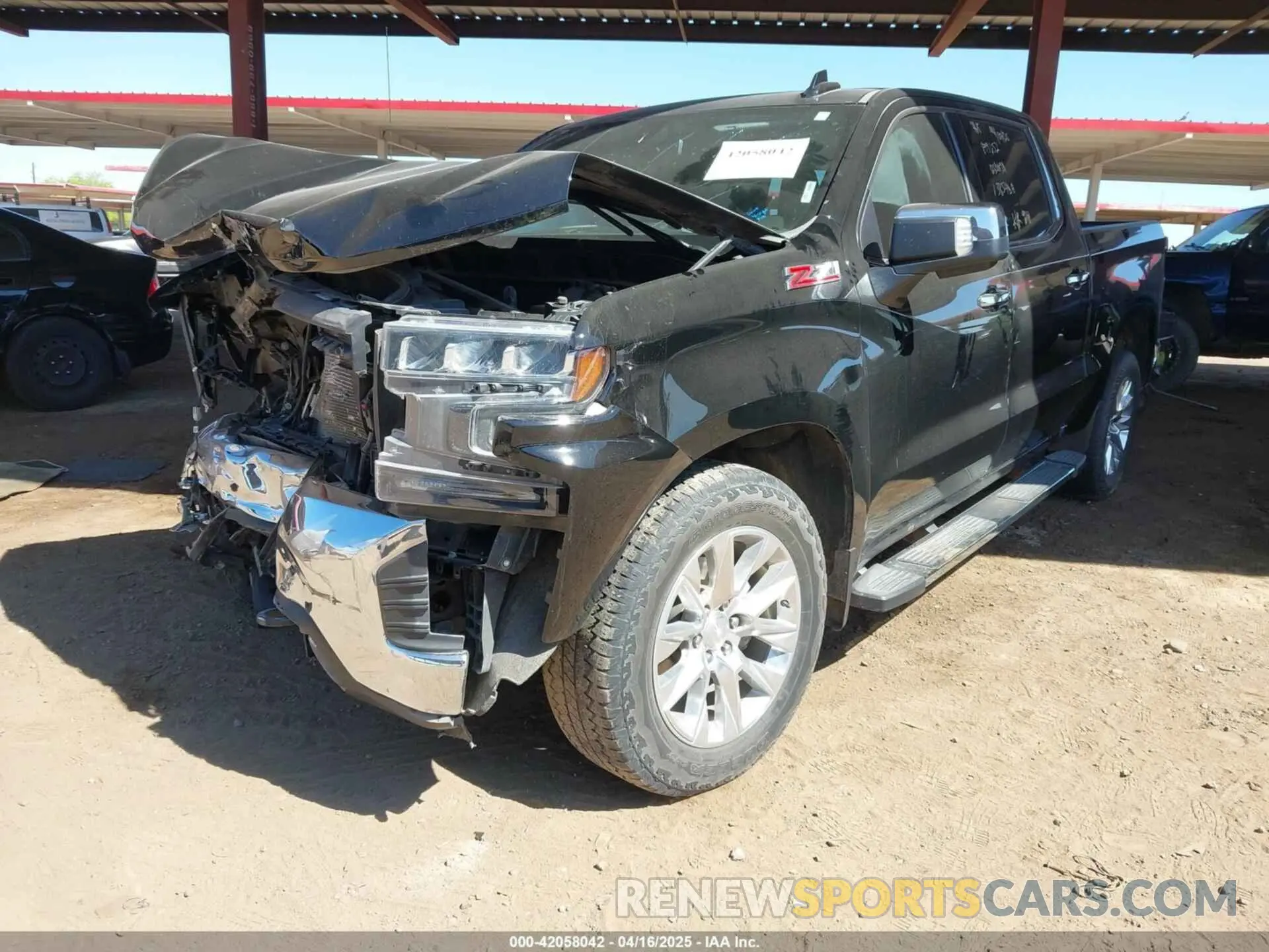 2 Photograph of a damaged car 3GCUYGEL4MG385408 CHEVROLET SILVERADO 1500 2021