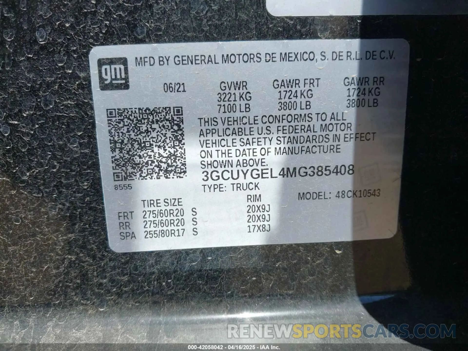 9 Photograph of a damaged car 3GCUYGEL4MG385408 CHEVROLET SILVERADO 1500 2021