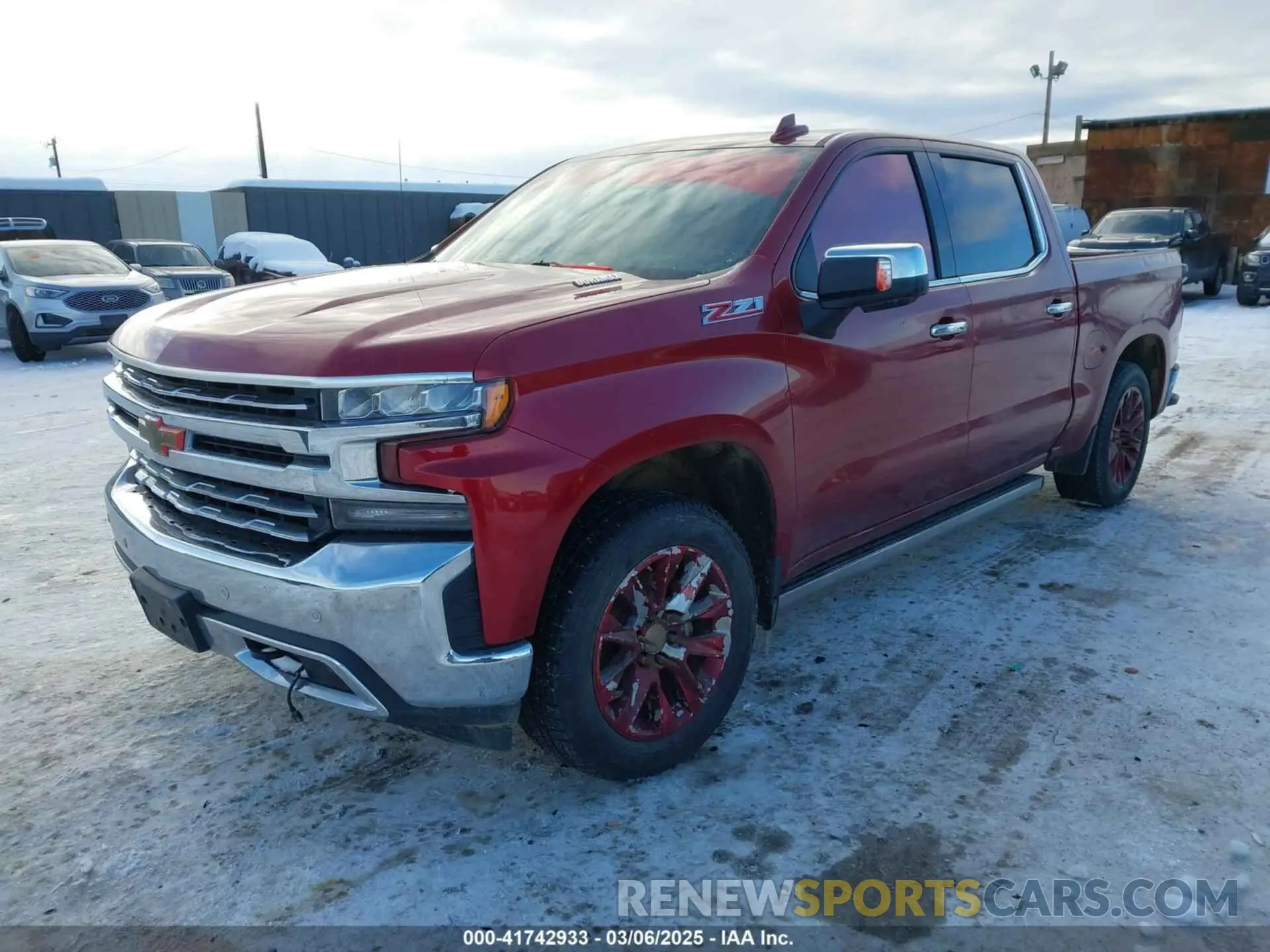 2 Photograph of a damaged car 3GCUYGET2MG323747 CHEVROLET SILVERADO 1500 2021