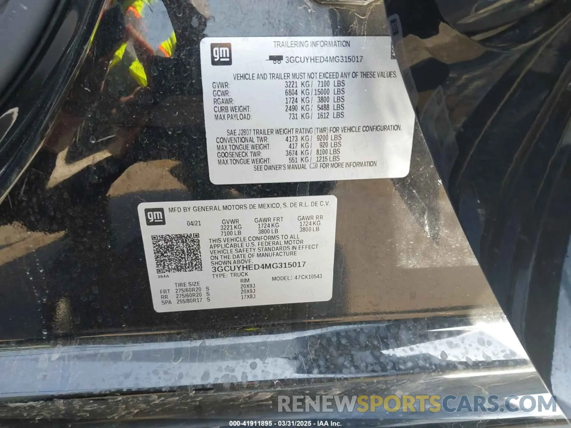 9 Photograph of a damaged car 3GCUYHED4MG315017 CHEVROLET SILVERADO 1500 2021