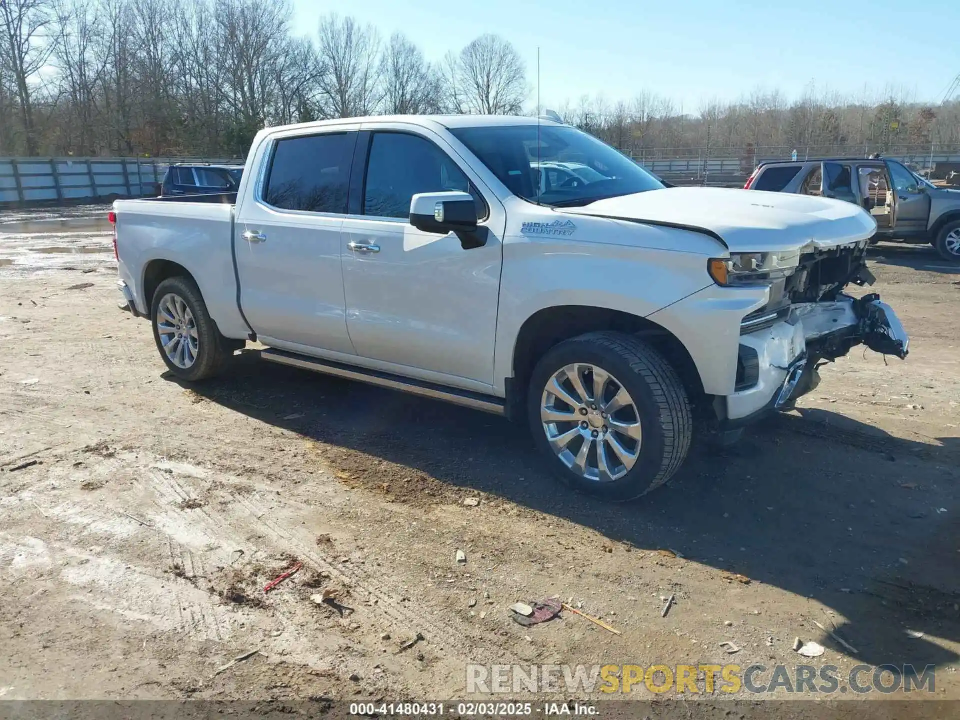 1 Photograph of a damaged car 3GCUYHEL6MG175043 CHEVROLET SILVERADO 1500 2021