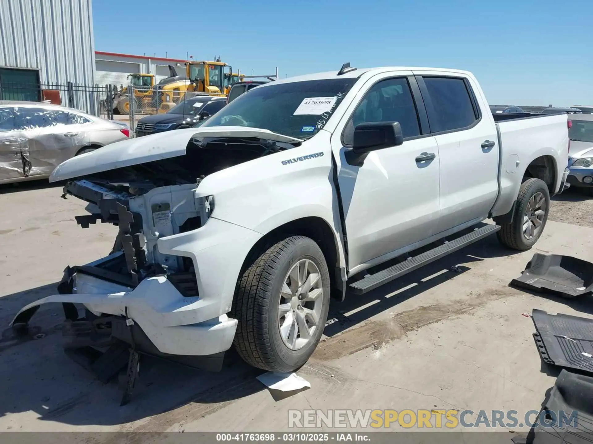 2 Photograph of a damaged car 1GCPABEK2NZ519572 CHEVROLET SILVERADO 1500 2022