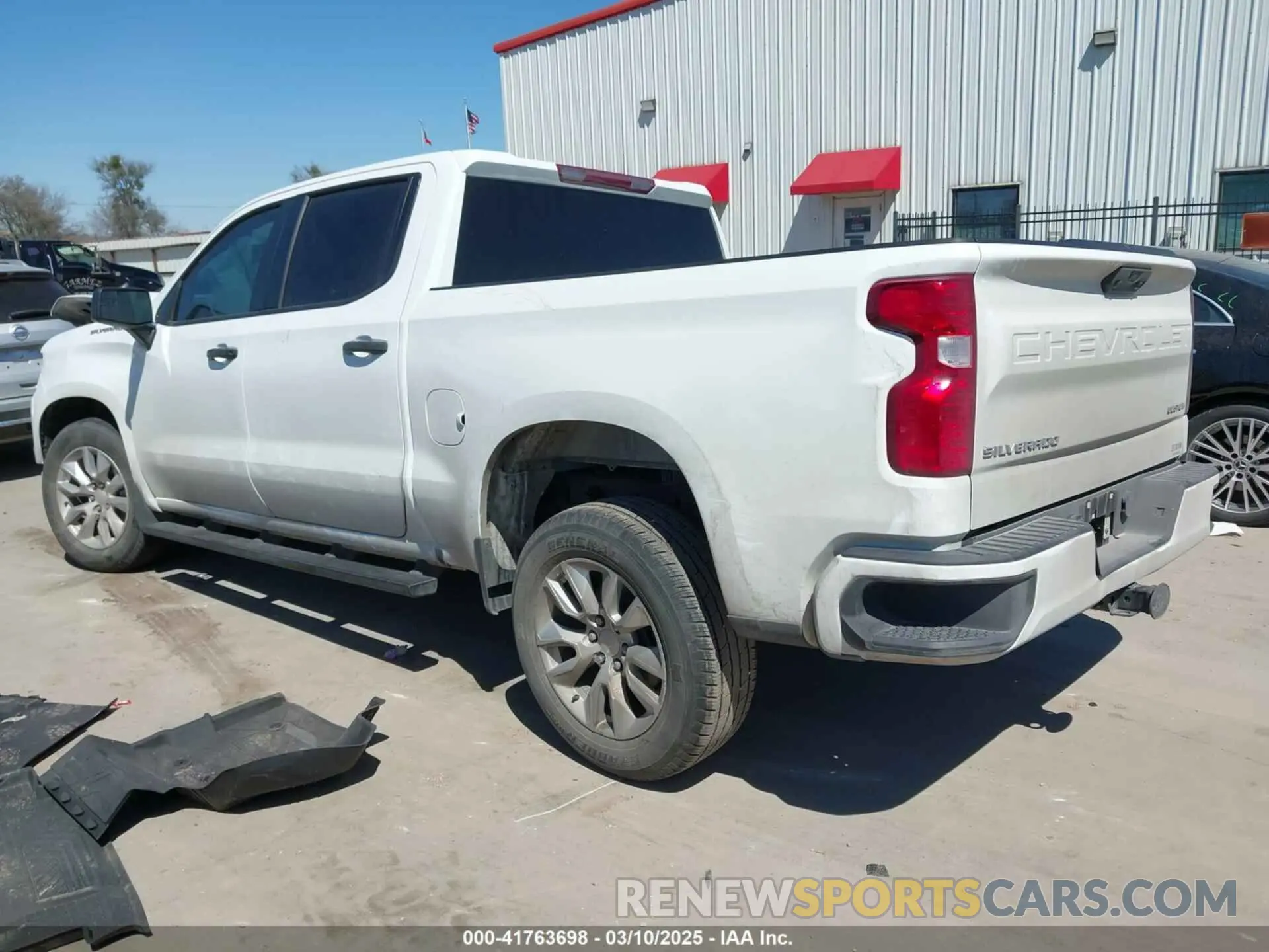 3 Photograph of a damaged car 1GCPABEK2NZ519572 CHEVROLET SILVERADO 1500 2022
