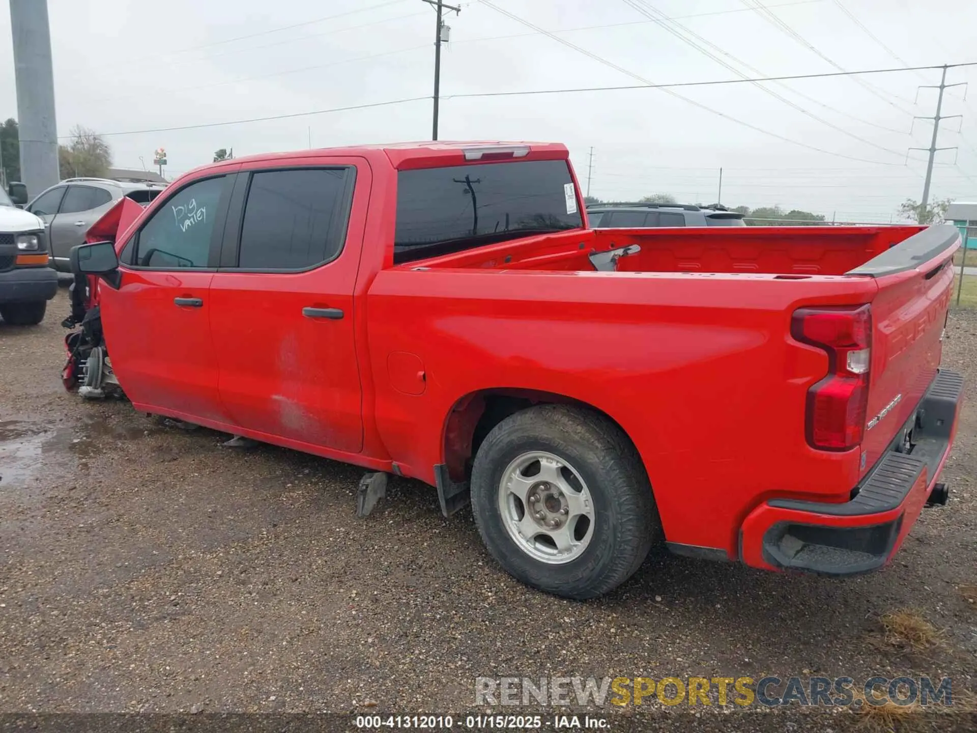 3 Photograph of a damaged car 1GCPABEK2NZ644359 CHEVROLET SILVERADO 1500 2022