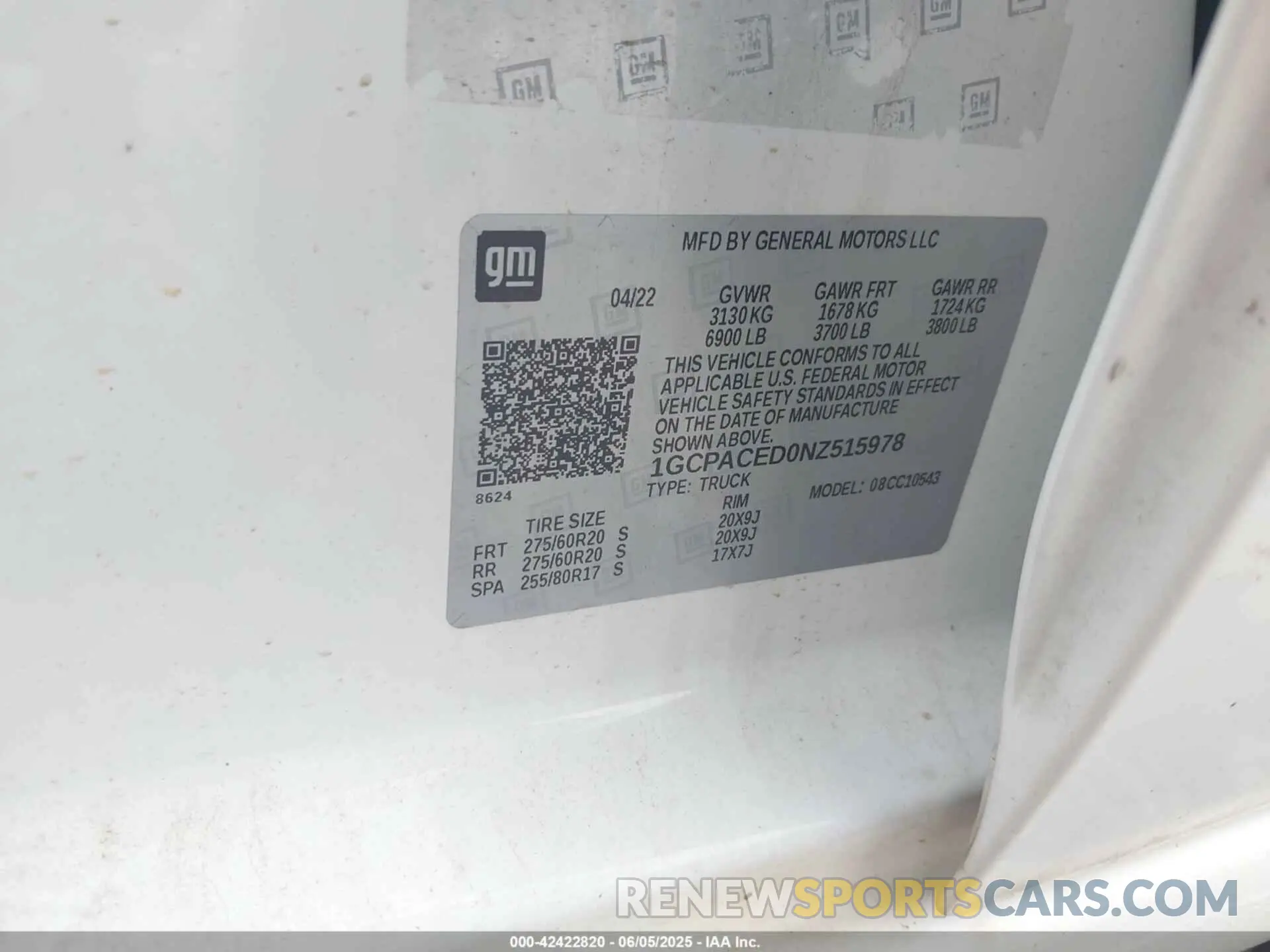 9 Photograph of a damaged car 1GCPACED0NZ515978 CHEVROLET SILVERADO 1500 2022