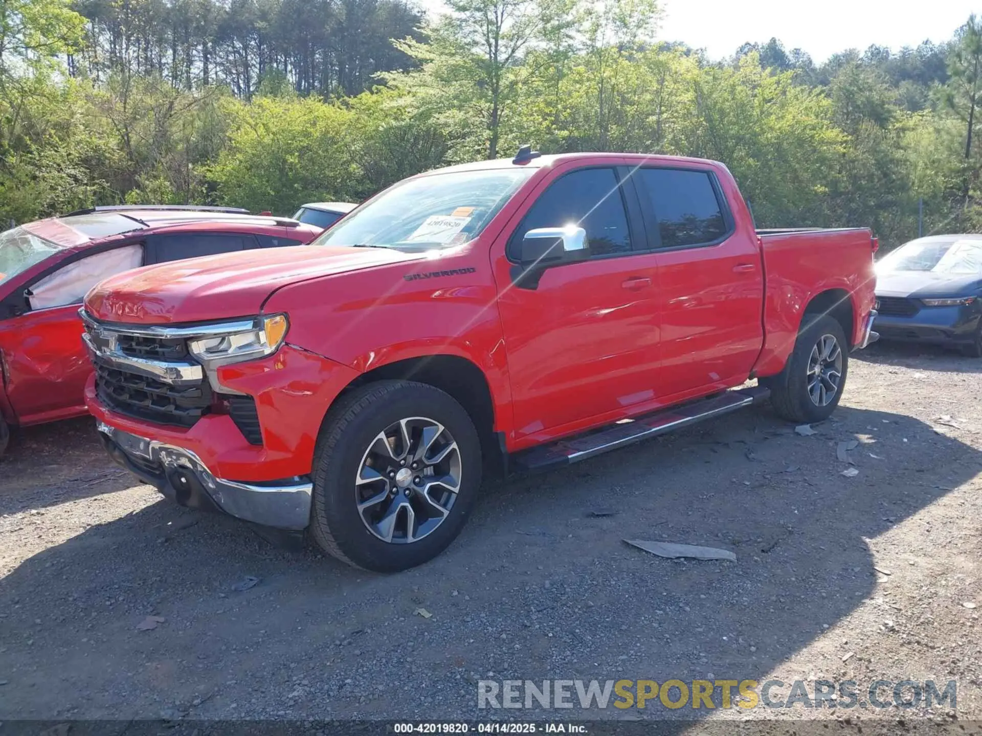 2 Photograph of a damaged car 1GCPACED2NZ561022 CHEVROLET SILVERADO 1500 2022