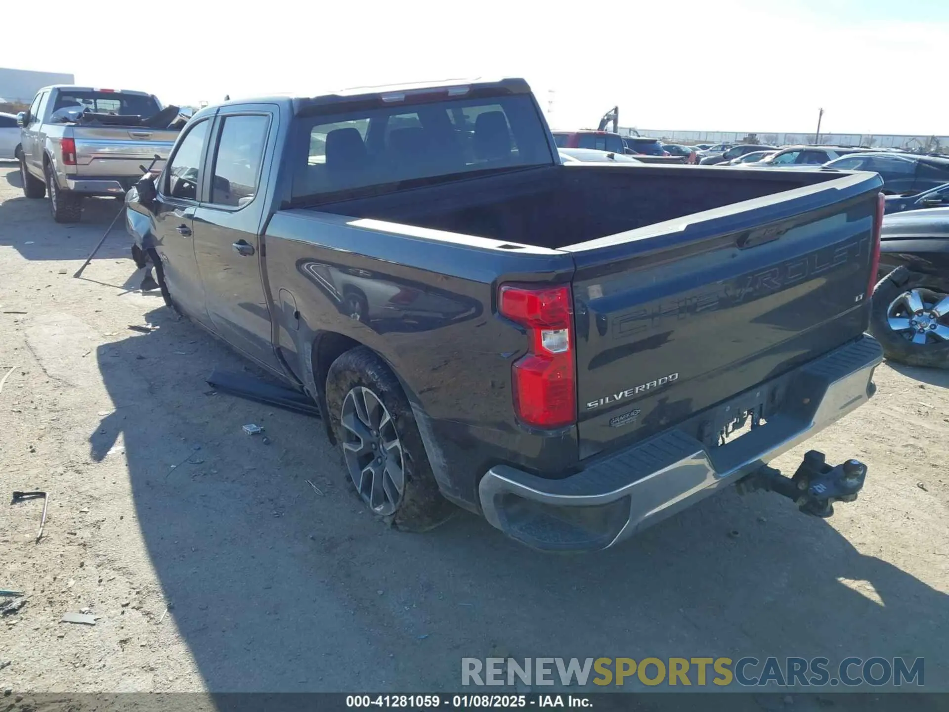 3 Photograph of a damaged car 1GCPACED7NZ618721 CHEVROLET SILVERADO 1500 2022
