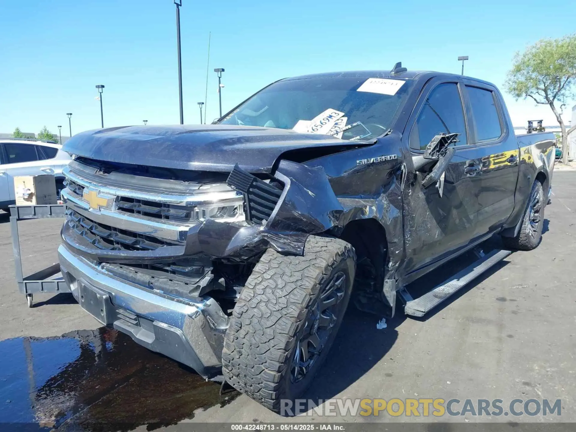 2 Photograph of a damaged car 1GCPACEK1NZ530813 CHEVROLET SILVERADO 1500 2022