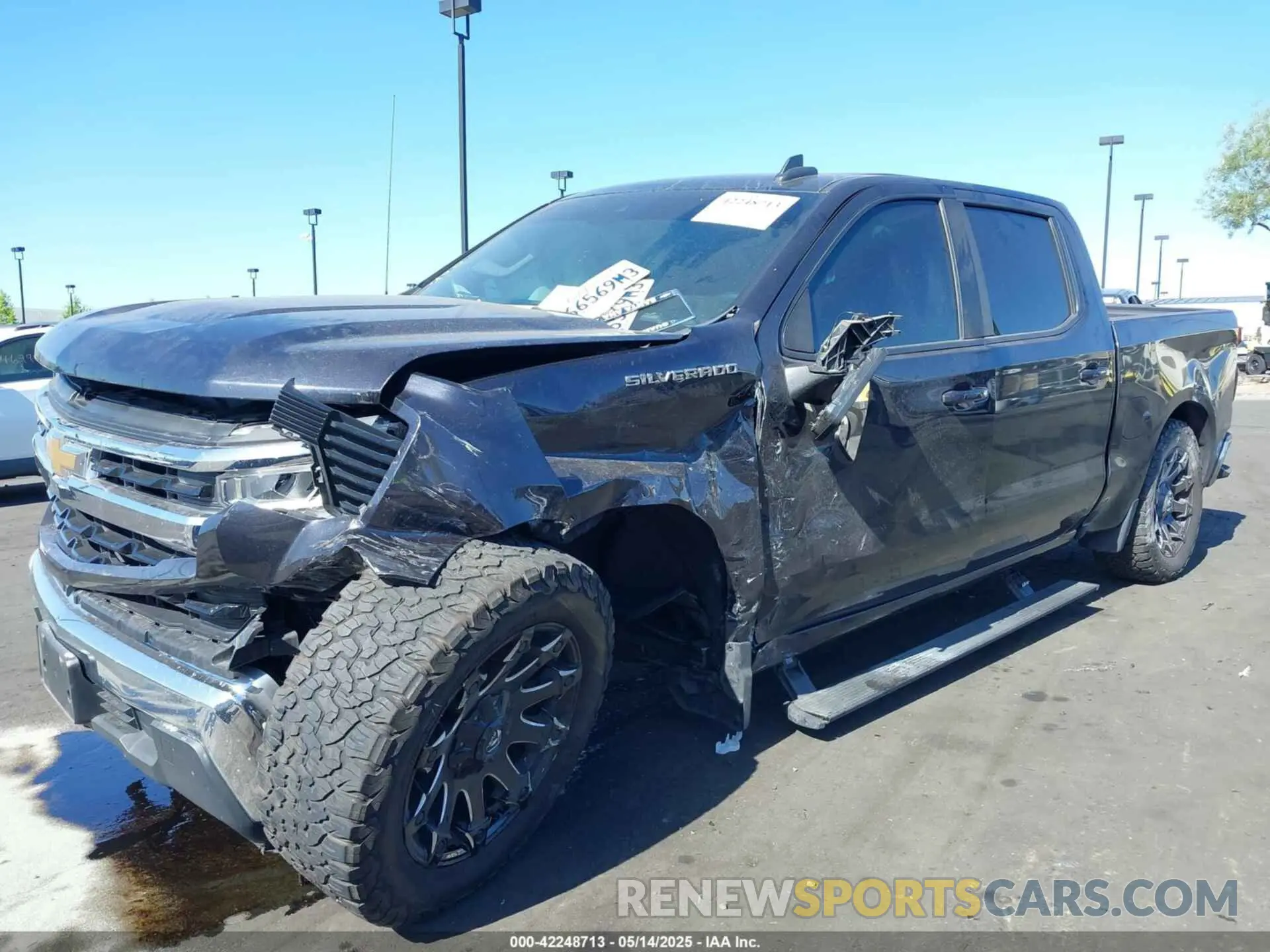 6 Photograph of a damaged car 1GCPACEK1NZ530813 CHEVROLET SILVERADO 1500 2022