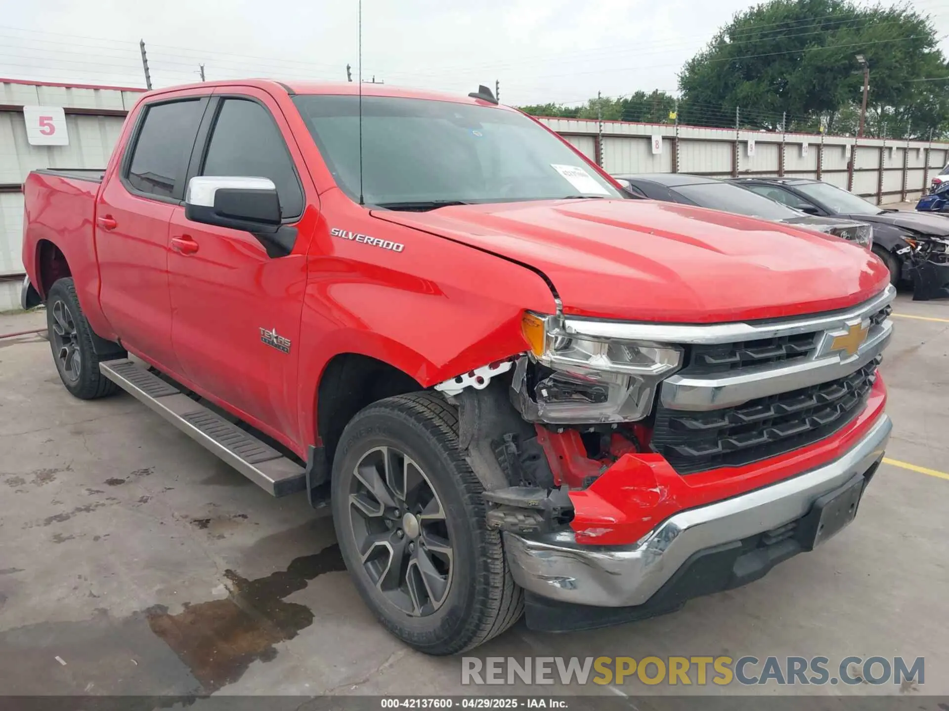 1 Photograph of a damaged car 1GCPACEK8NZ624395 CHEVROLET SILVERADO 1500 2022