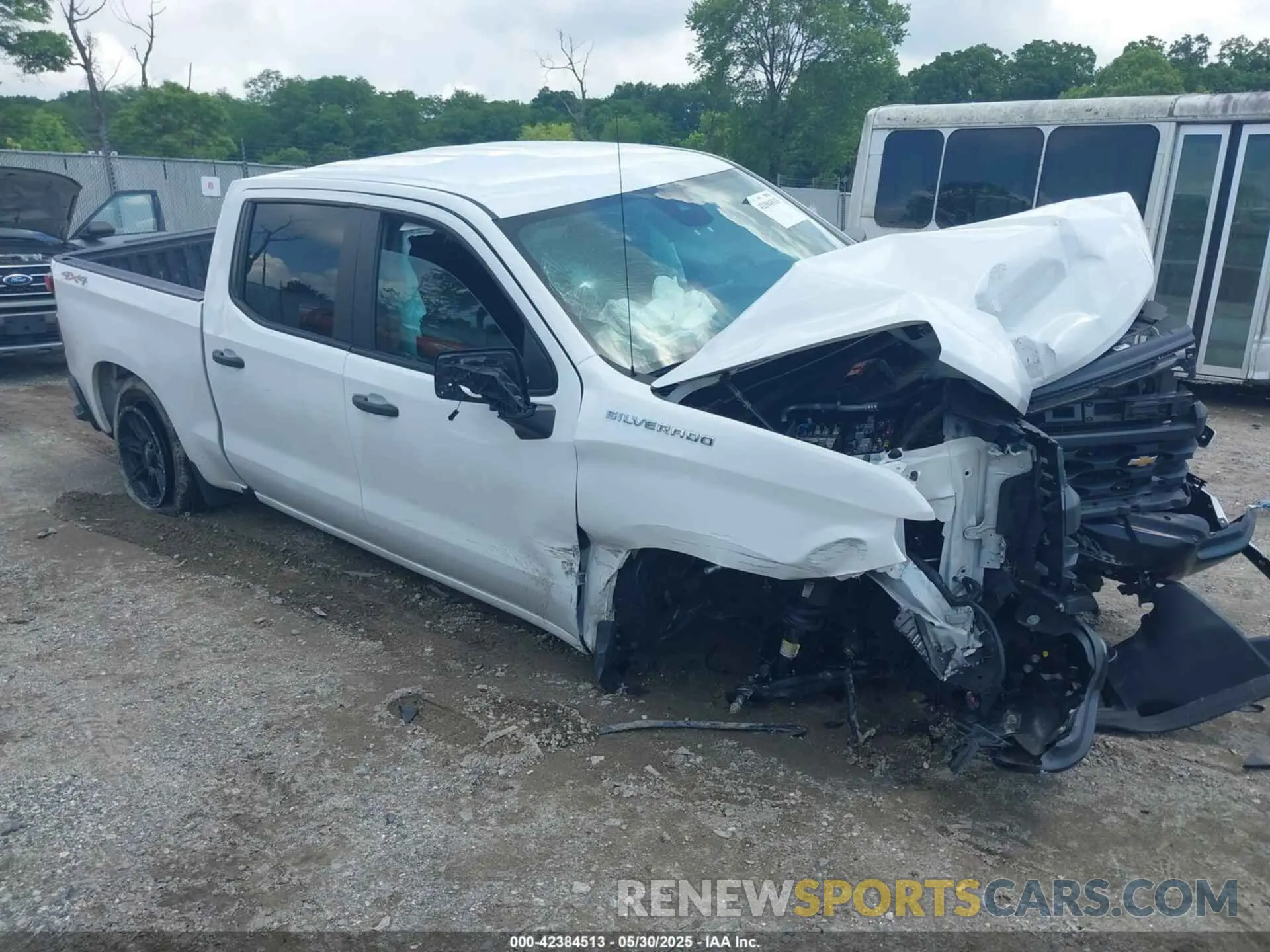 1 Photograph of a damaged car 1GCPDAEK1NZ581577 CHEVROLET SILVERADO 1500 2022