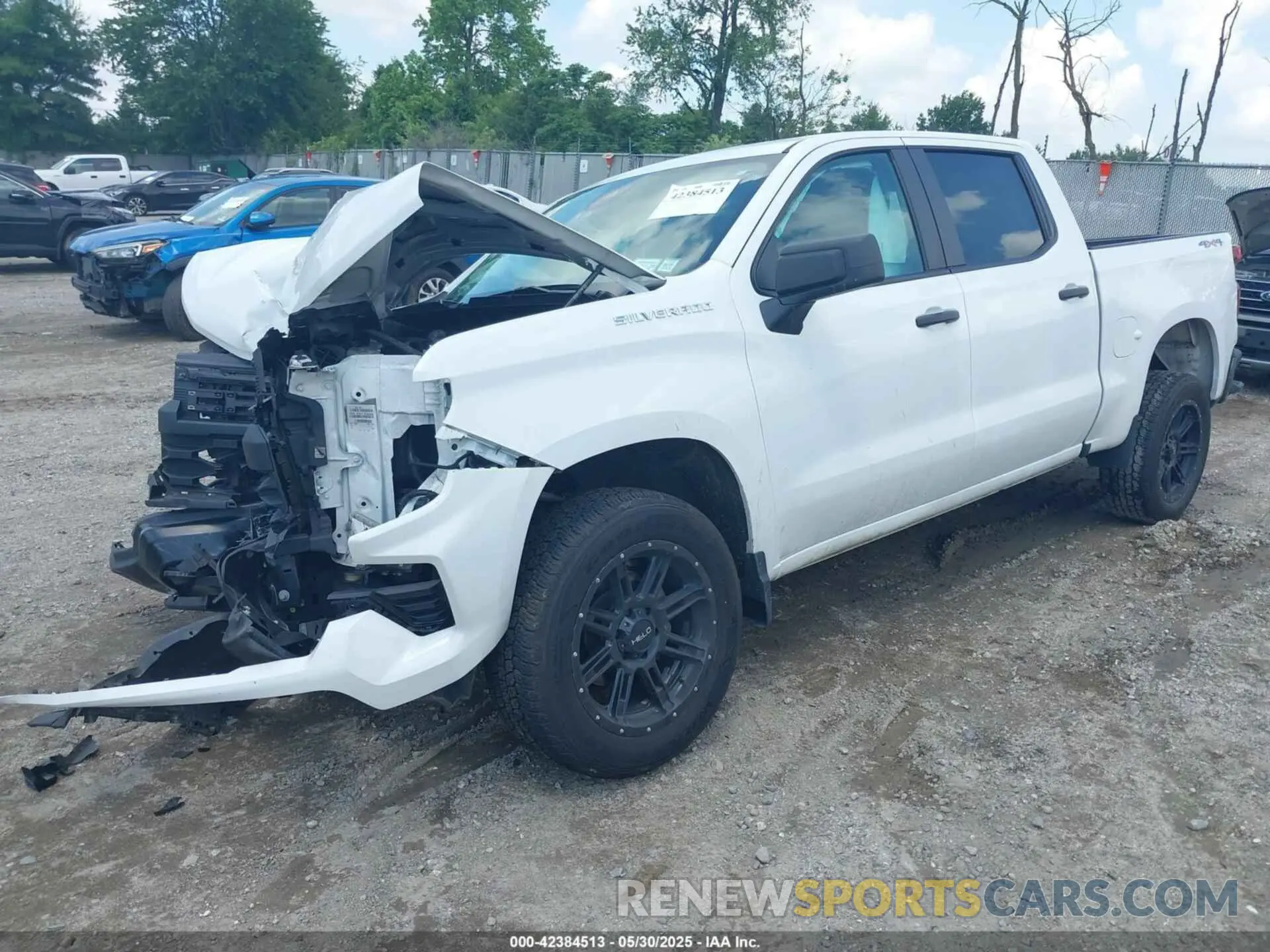 2 Photograph of a damaged car 1GCPDAEK1NZ581577 CHEVROLET SILVERADO 1500 2022