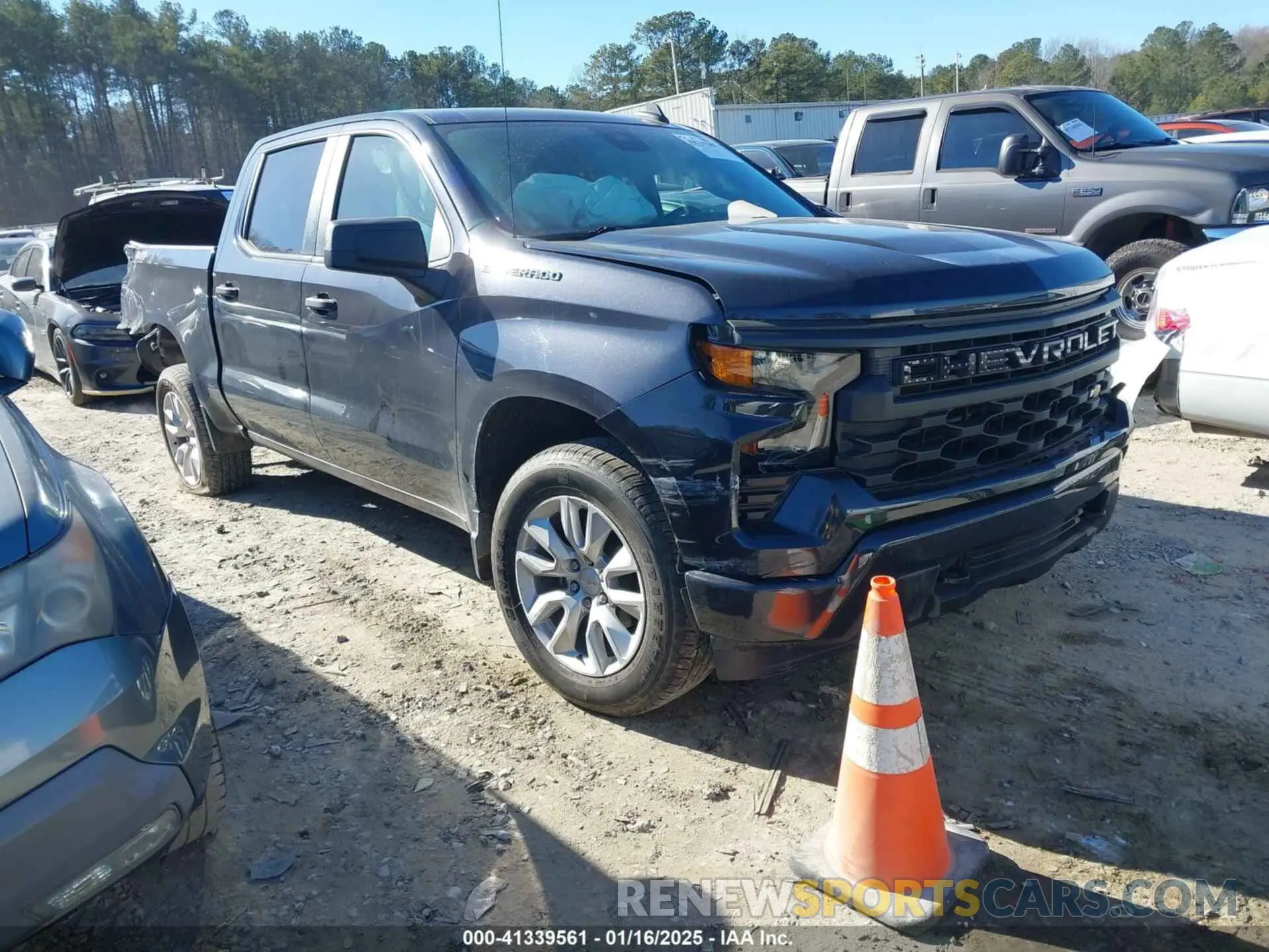 1 Photograph of a damaged car 1GCPDBEK0NZ604529 CHEVROLET SILVERADO 1500 2022