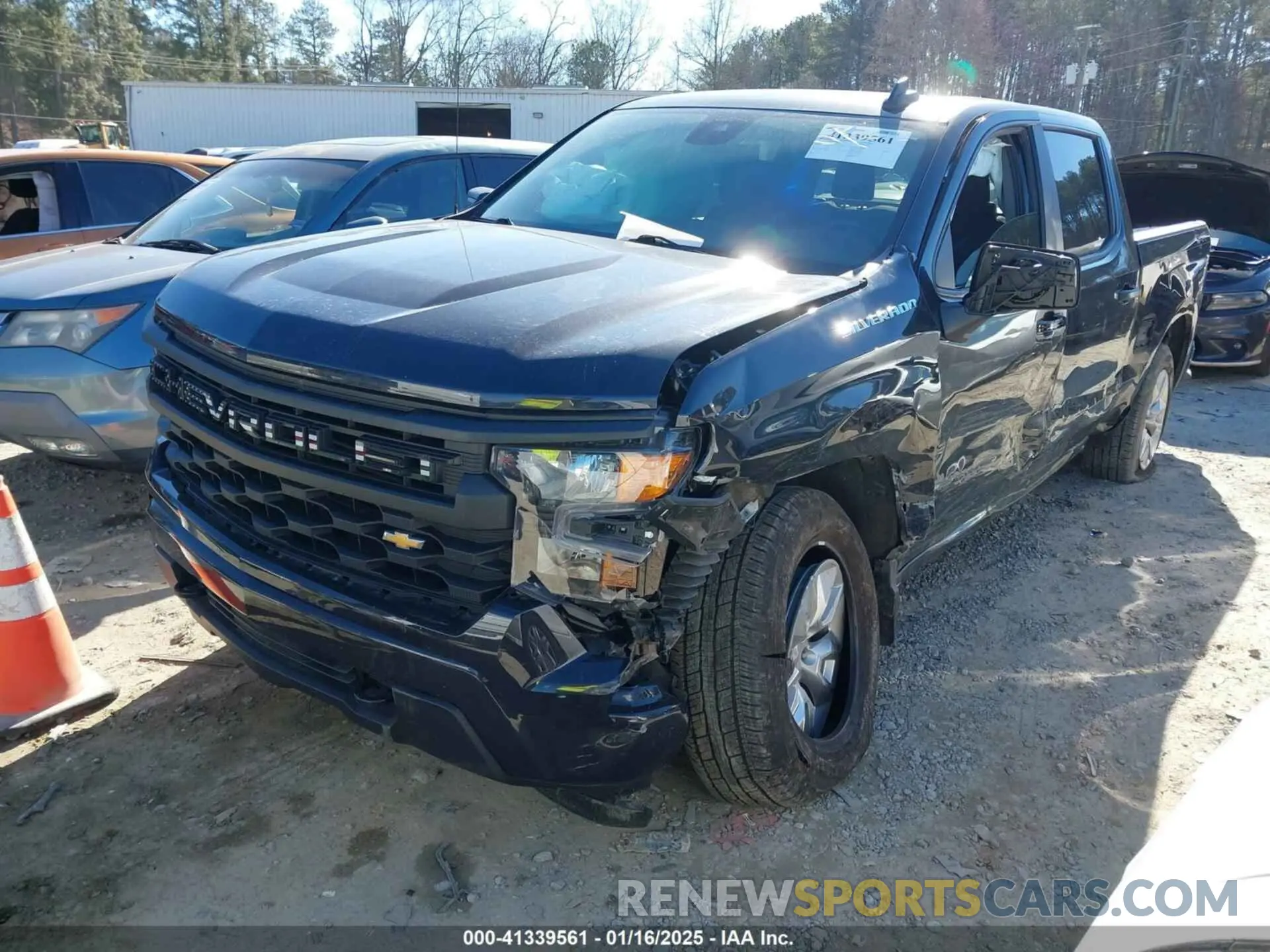 2 Photograph of a damaged car 1GCPDBEK0NZ604529 CHEVROLET SILVERADO 1500 2022