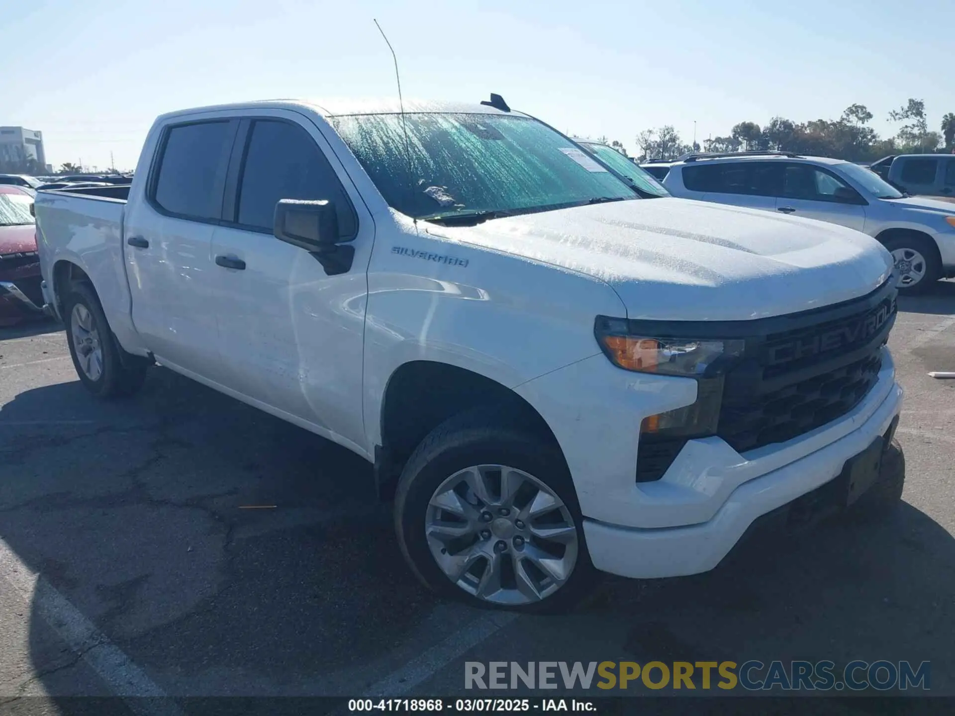 1 Photograph of a damaged car 1GCPDBEK2NZ627732 CHEVROLET SILVERADO 1500 2022