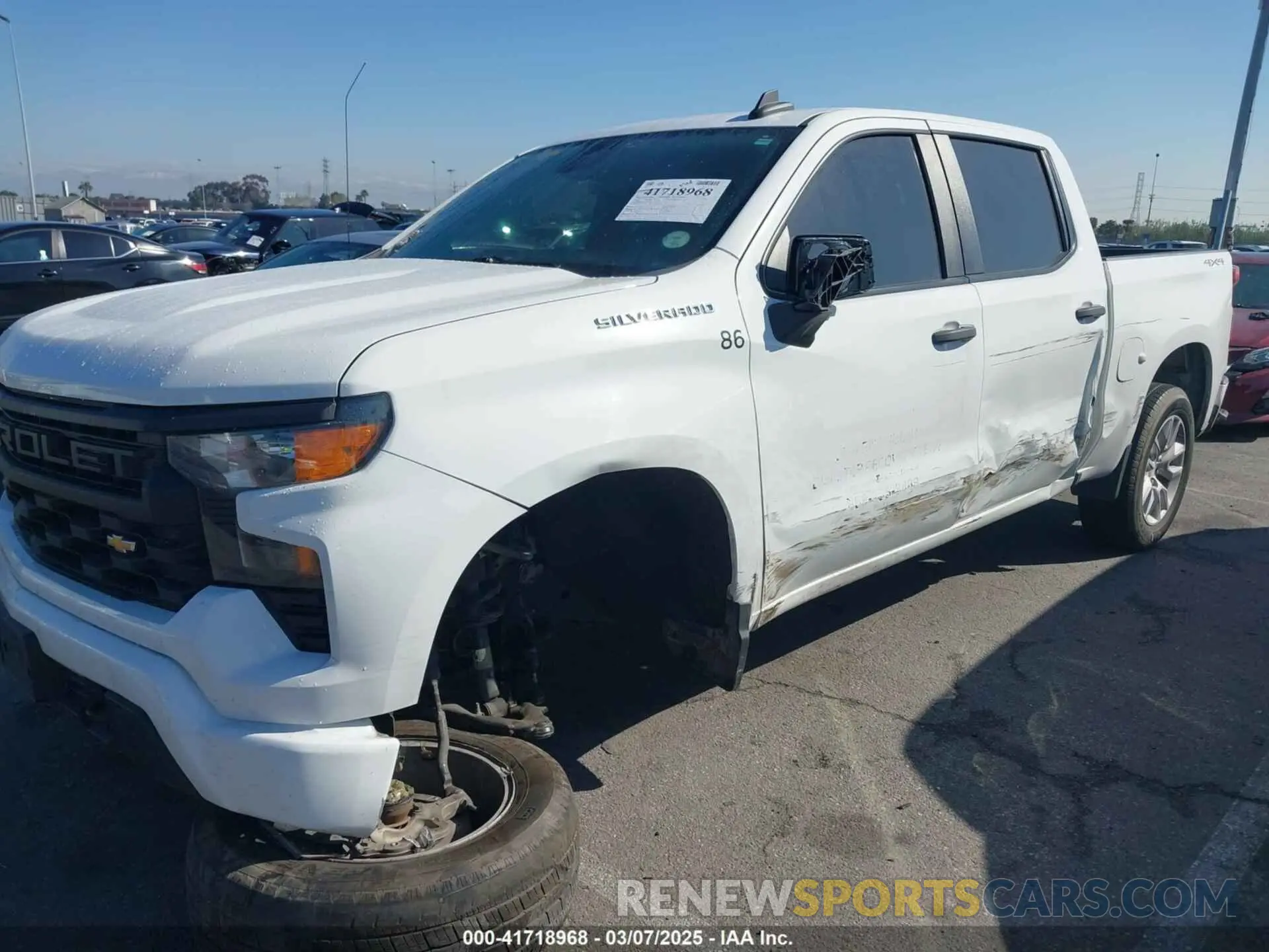 6 Photograph of a damaged car 1GCPDBEK2NZ627732 CHEVROLET SILVERADO 1500 2022