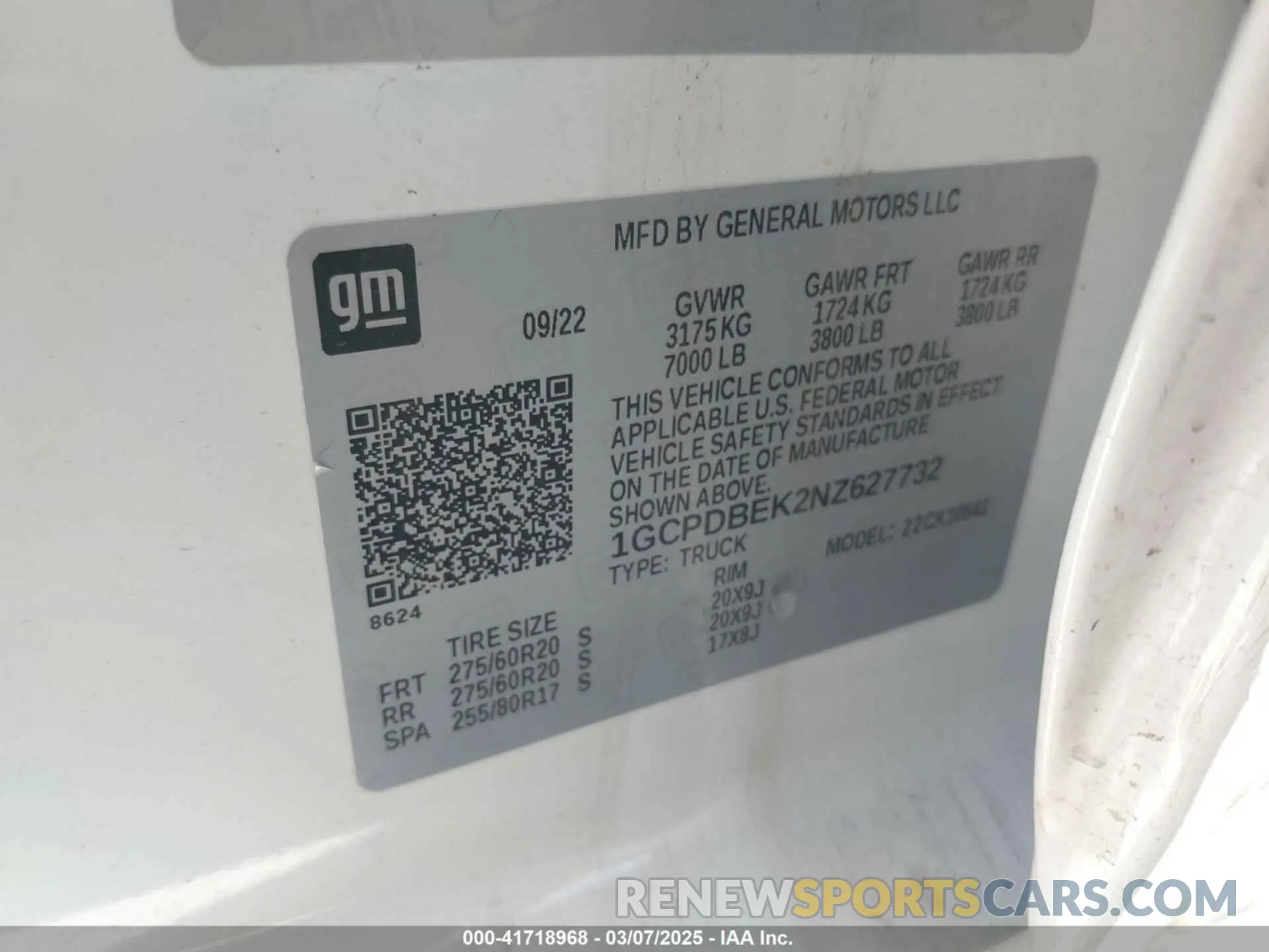 9 Photograph of a damaged car 1GCPDBEK2NZ627732 CHEVROLET SILVERADO 1500 2022