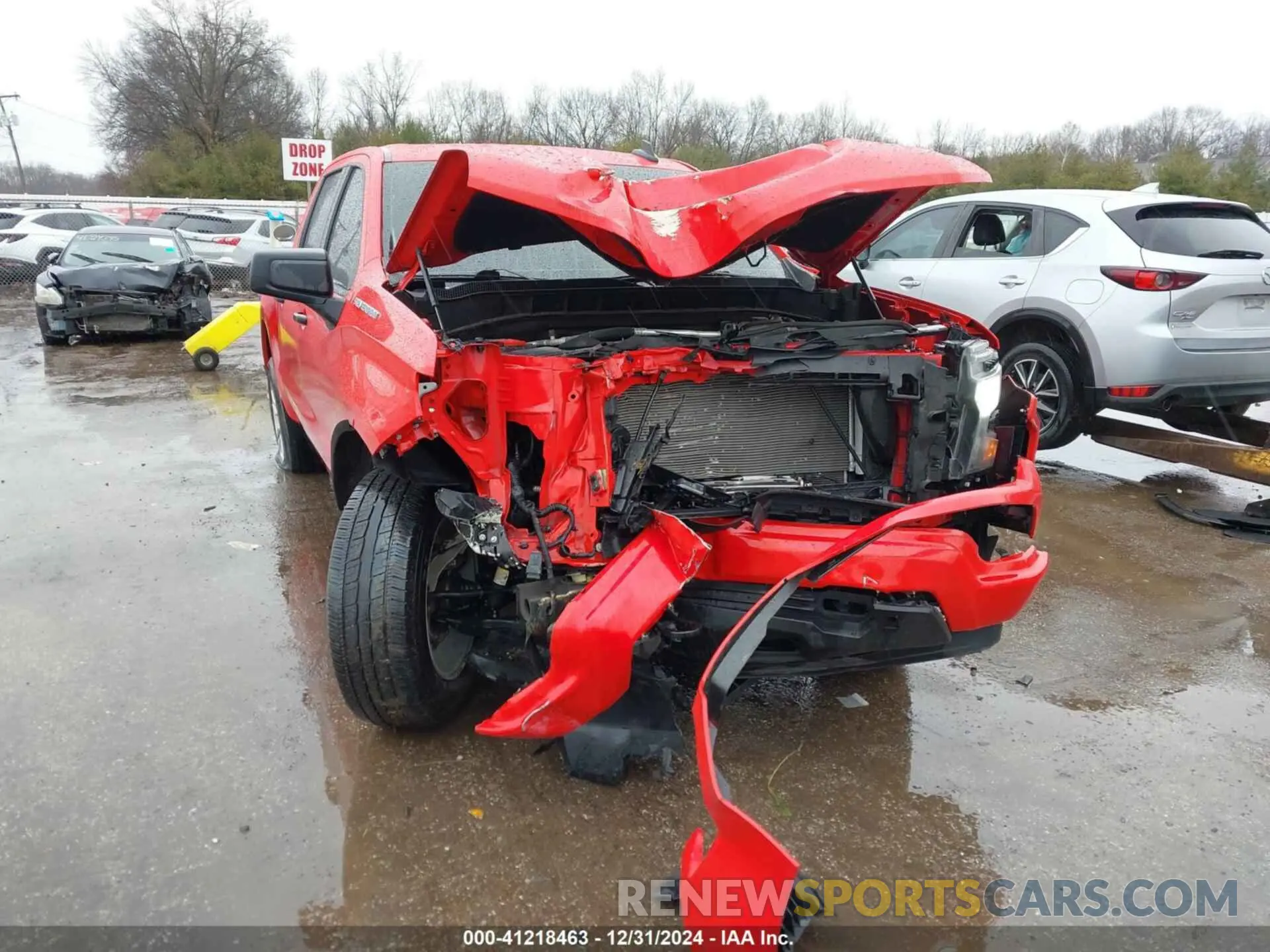 1 Photograph of a damaged car 1GCPDBEK2NZ638973 CHEVROLET SILVERADO 1500 2022