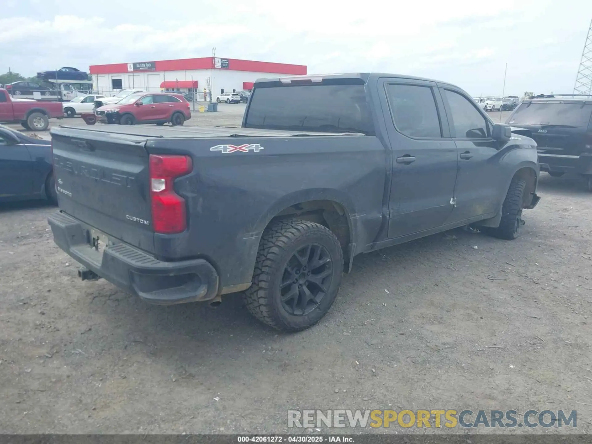 4 Photograph of a damaged car 1GCPDBEK4NZ633600 CHEVROLET SILVERADO 1500 2022