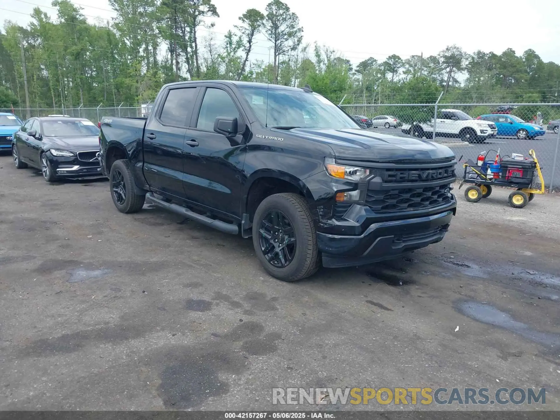 1 Photograph of a damaged car 1GCPDBEK8NZ609610 CHEVROLET SILVERADO 1500 2022