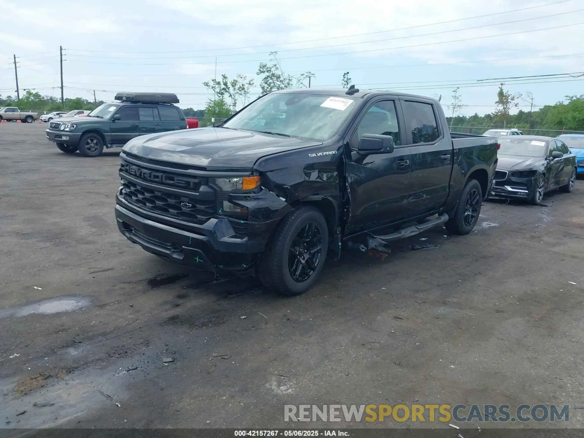 2 Photograph of a damaged car 1GCPDBEK8NZ609610 CHEVROLET SILVERADO 1500 2022