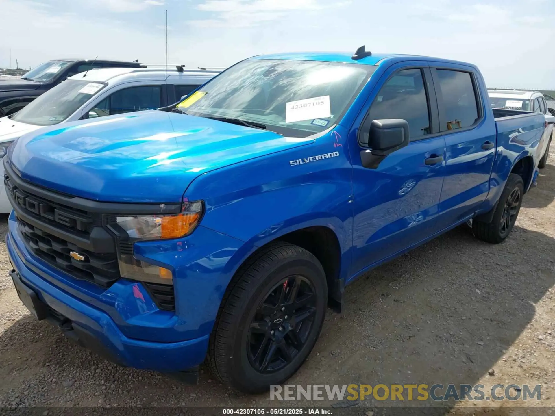 2 Photograph of a damaged car 1GCPDBEK9NZ631079 CHEVROLET SILVERADO 1500 2022