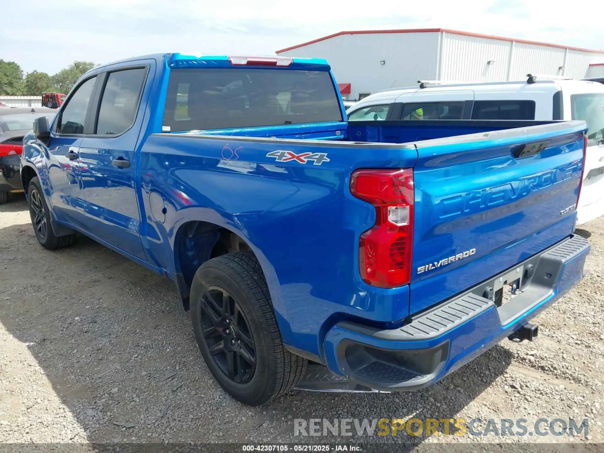 3 Photograph of a damaged car 1GCPDBEK9NZ631079 CHEVROLET SILVERADO 1500 2022