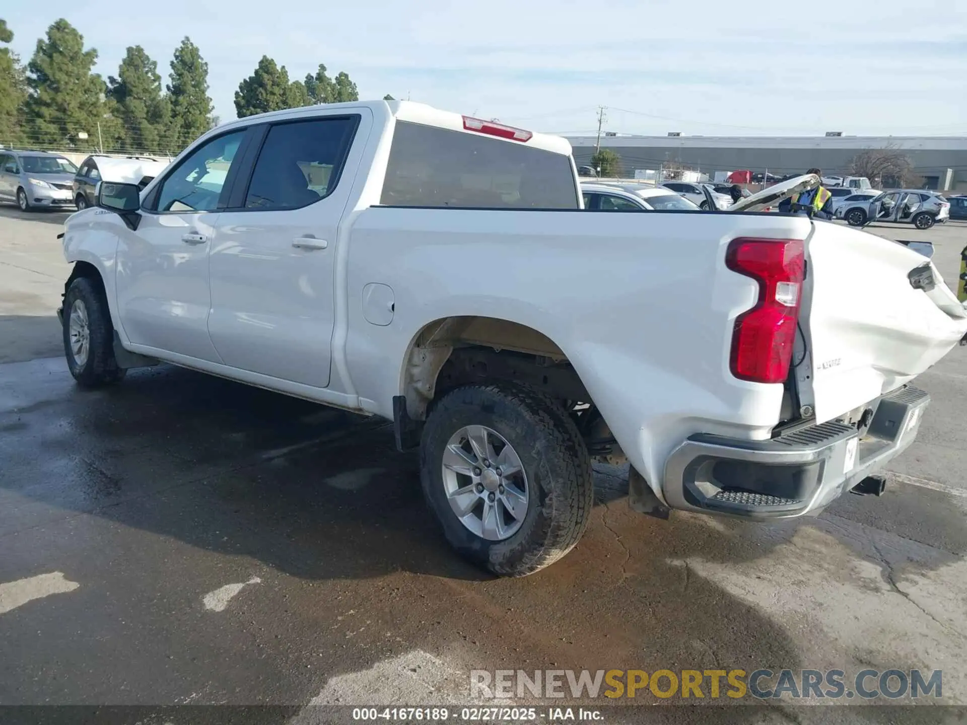 3 Photograph of a damaged car 1GCPDDEK5NZ503949 CHEVROLET SILVERADO 1500 2022