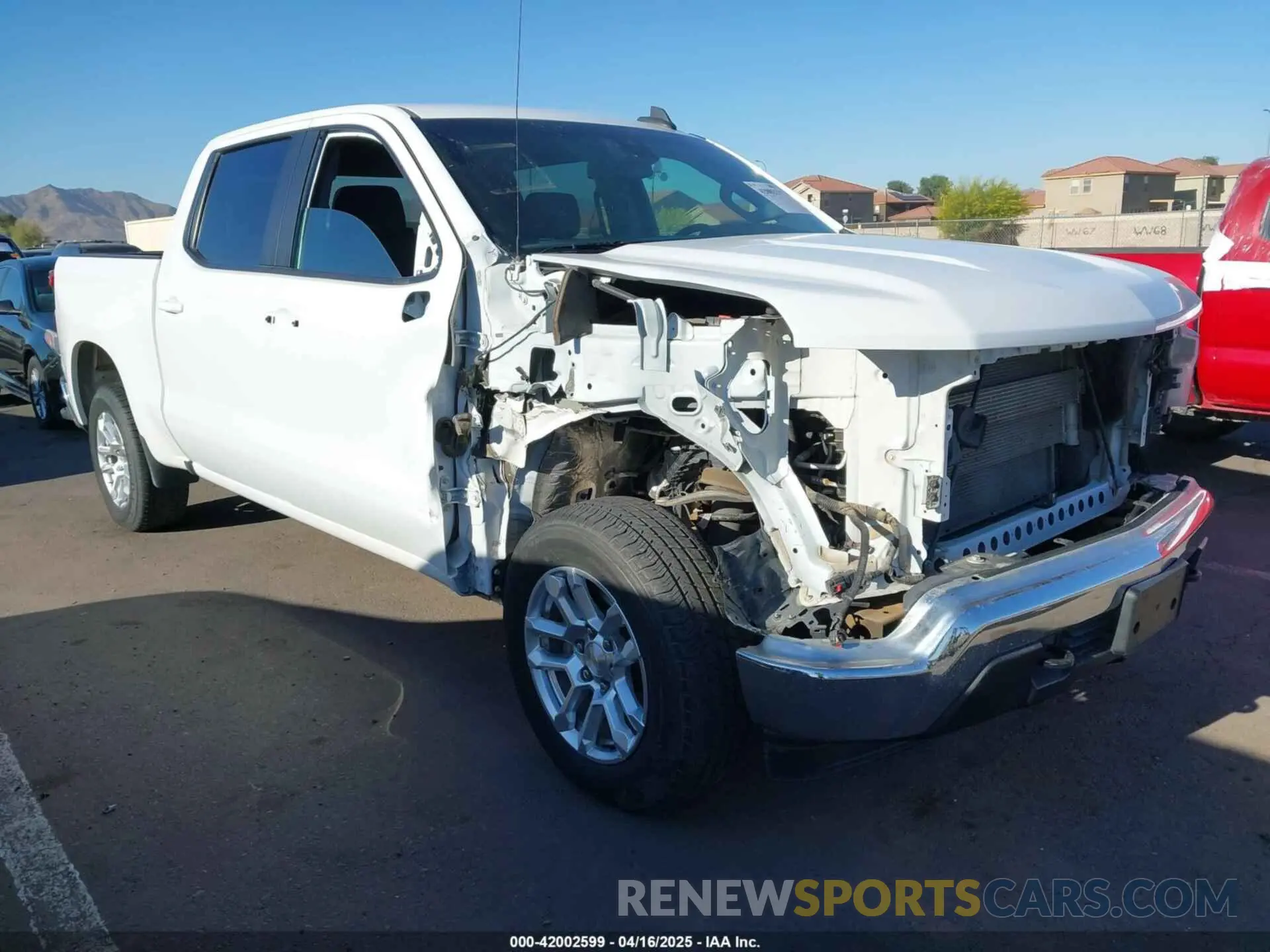 1 Photograph of a damaged car 1GCUDDEDXNZ537566 CHEVROLET SILVERADO 1500 2022