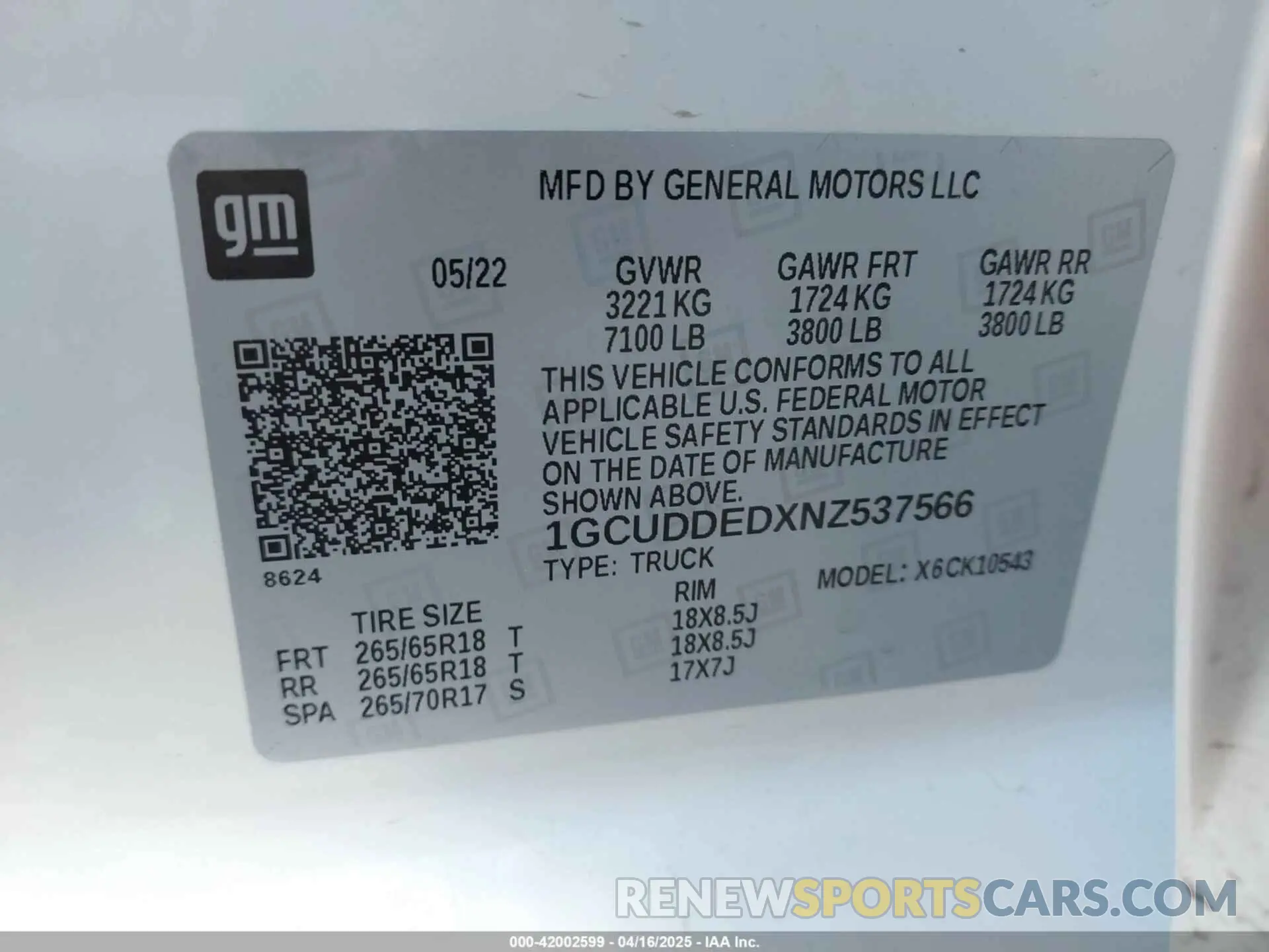9 Photograph of a damaged car 1GCUDDEDXNZ537566 CHEVROLET SILVERADO 1500 2022