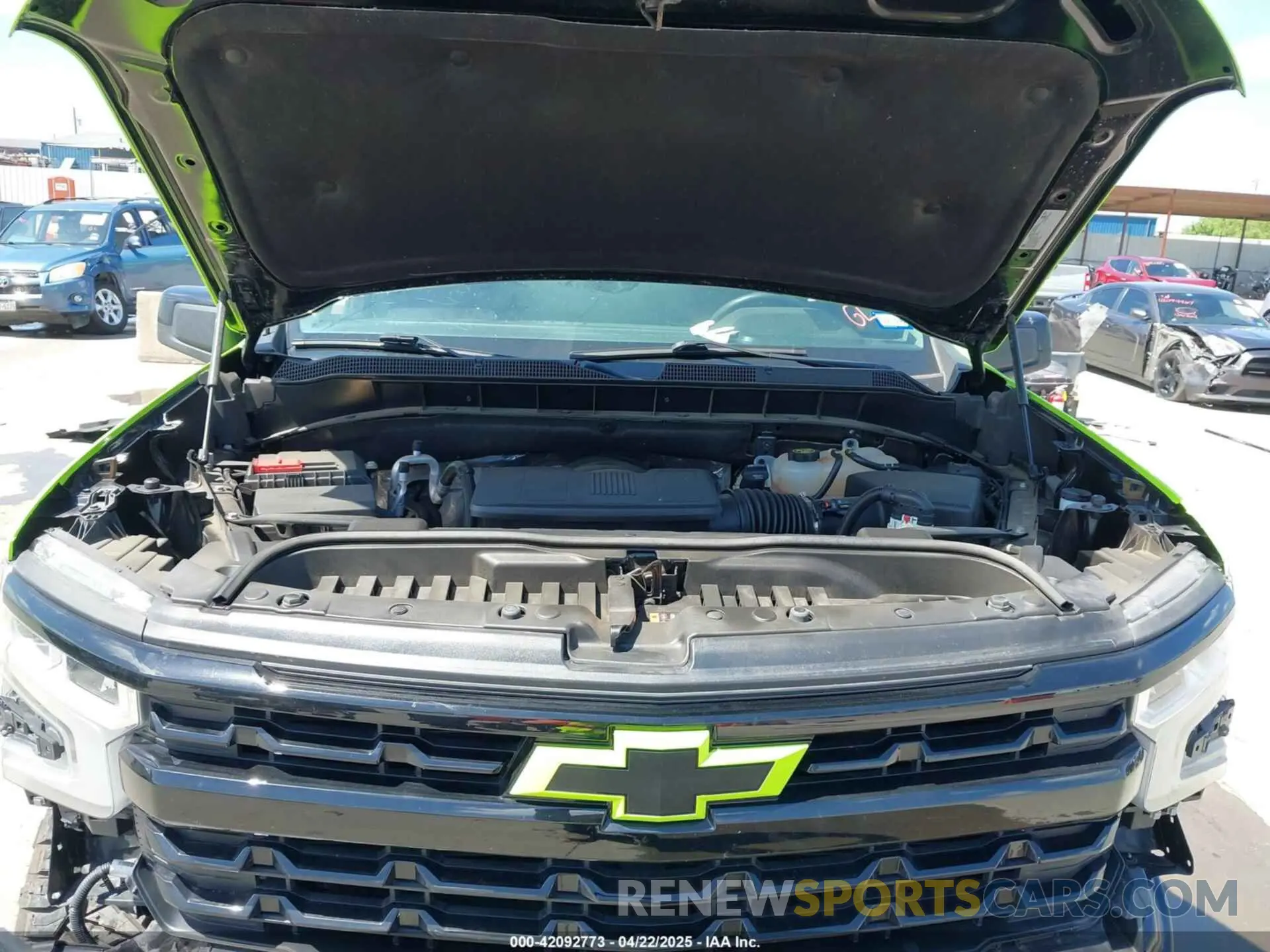 10 Photograph of a damaged car 1GCUDEED7NZ585337 CHEVROLET SILVERADO 1500 2022