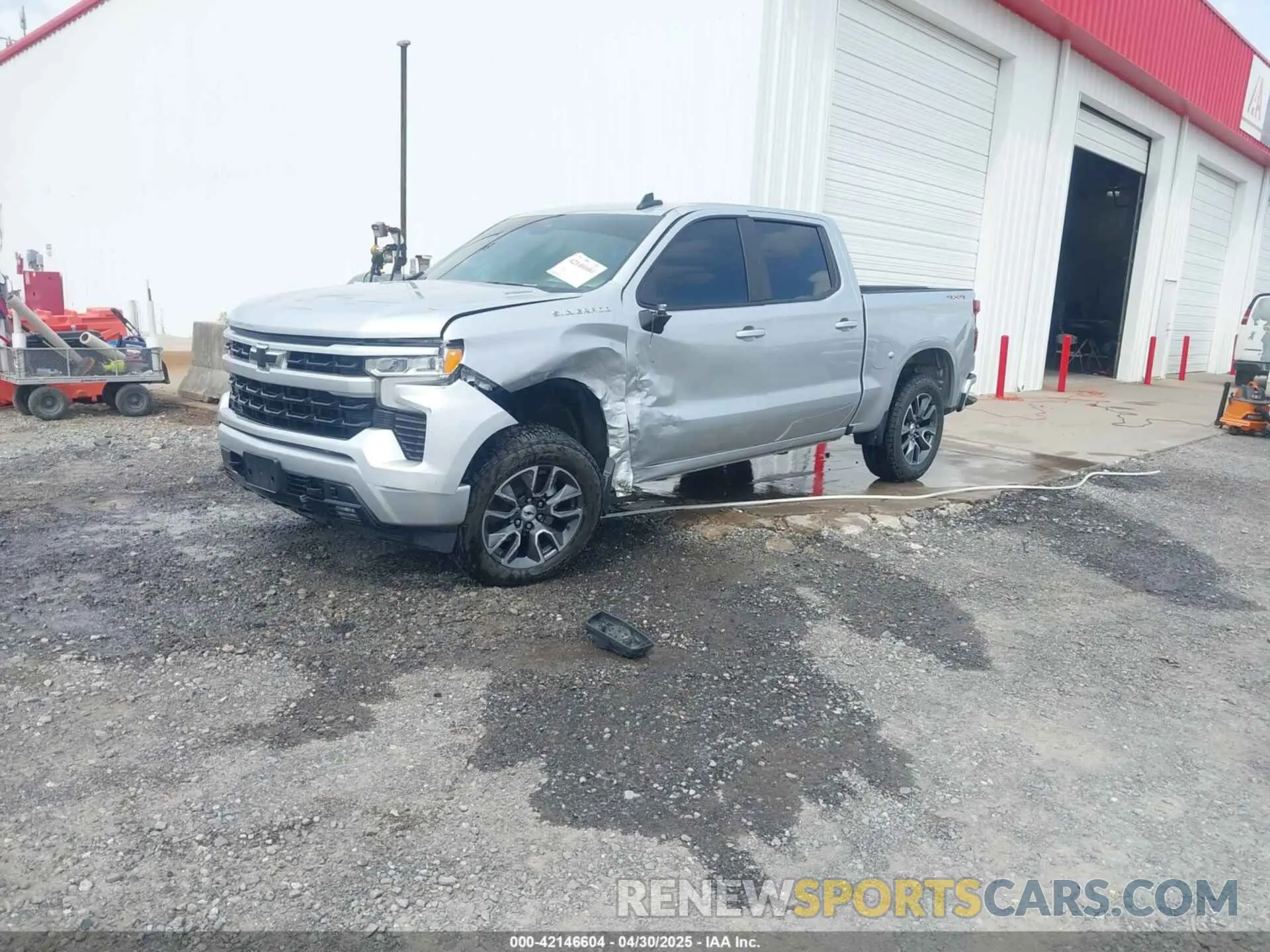2 Photograph of a damaged car 1GCUDEET8NZ571342 CHEVROLET SILVERADO 1500 2022