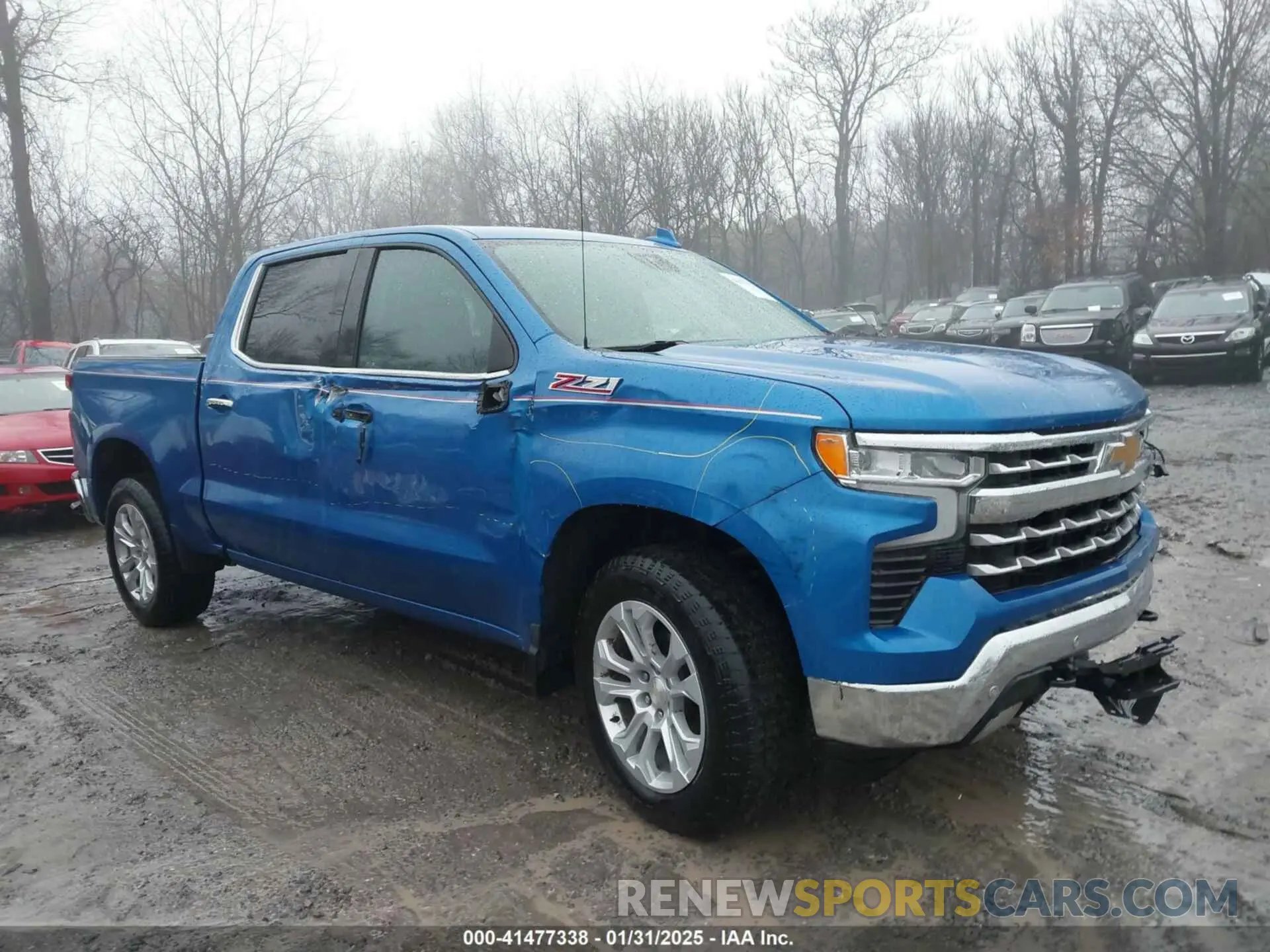 1 Photograph of a damaged car 1GCUDGED7NZ555928 CHEVROLET SILVERADO 1500 2022