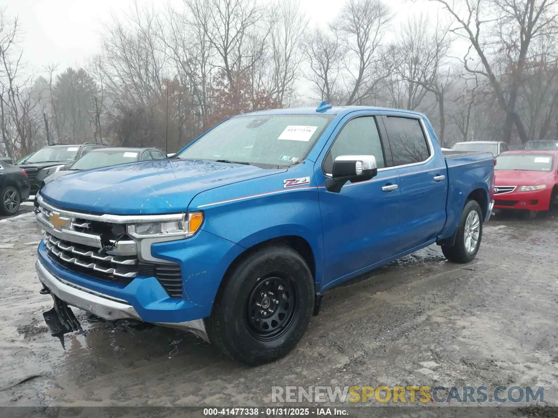 2 Photograph of a damaged car 1GCUDGED7NZ555928 CHEVROLET SILVERADO 1500 2022