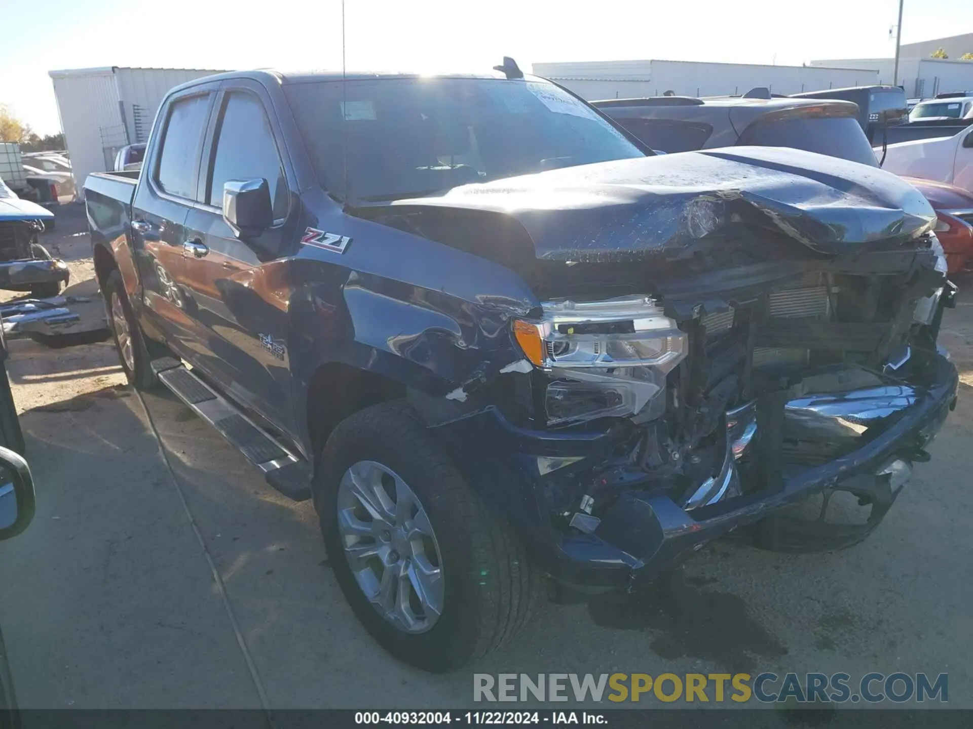 1 Photograph of a damaged car 1GCUDGEDXNZ630296 CHEVROLET SILVERADO 1500 2022